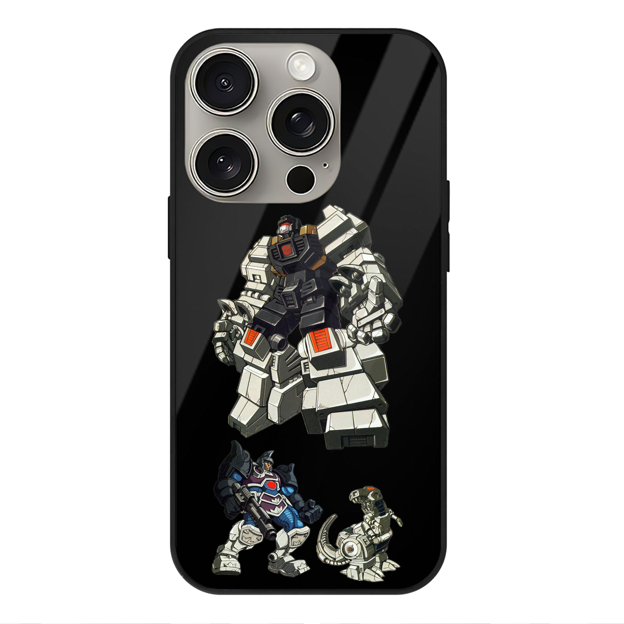 （画像用）  【iPhone15Pro対応】スマホケース 耐衝撃＆黄変防止 背面ガラス