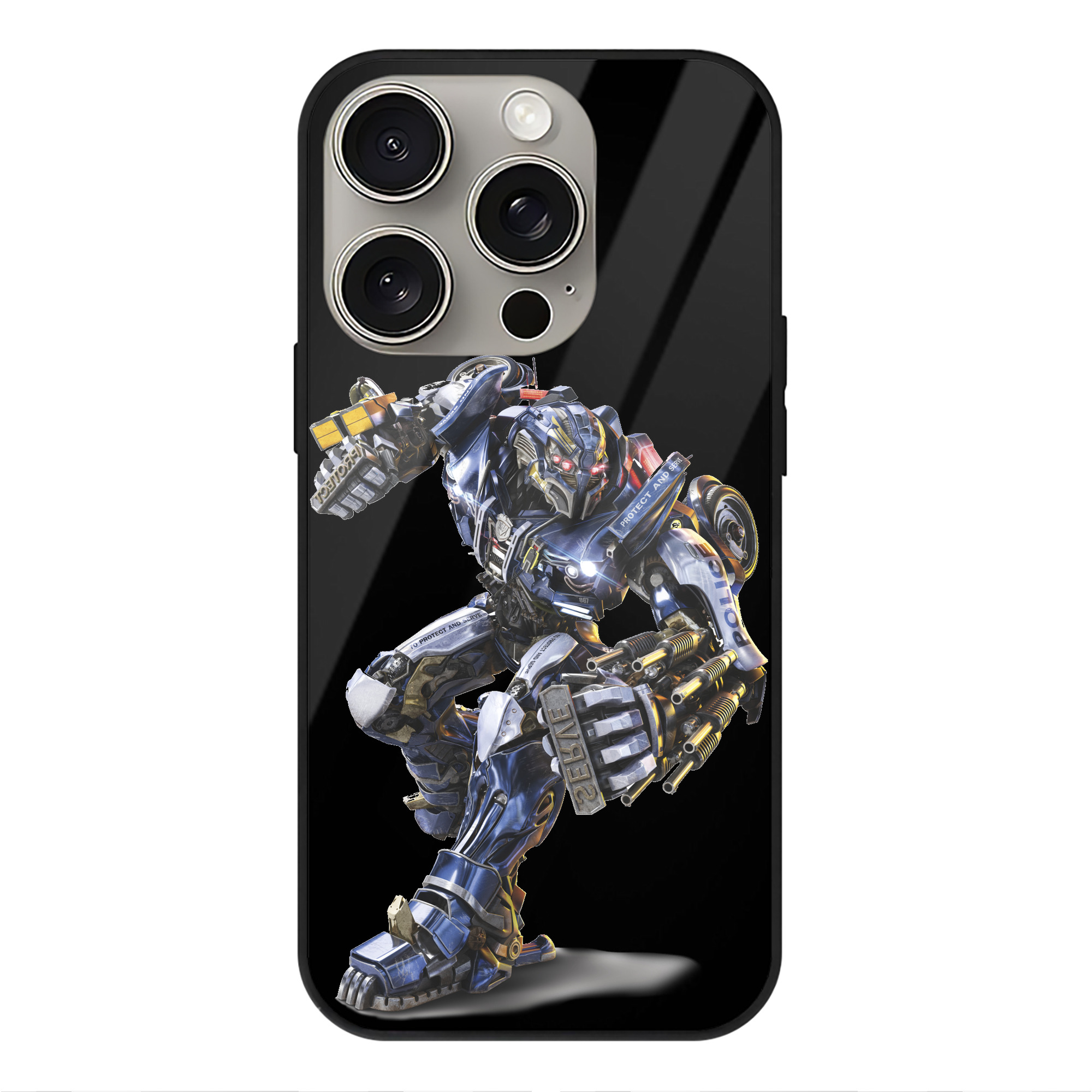 （画像用）  【iPhone15Pro対応】スマホケース 耐衝撃＆黄変防止 背面ガラス