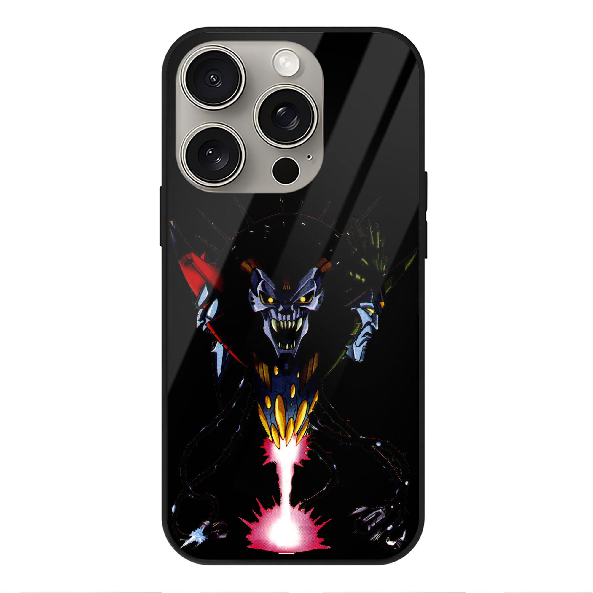 （画像用）  【iPhone15Pro対応】スマホケース 耐衝撃＆黄変防止 背面ガラス