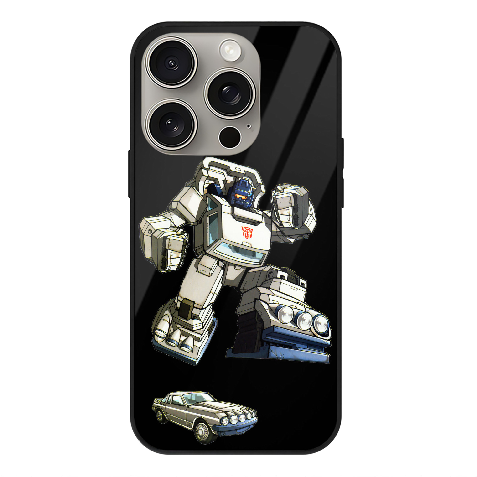 （画像用）  【iPhone15Pro対応】スマホケース 耐衝撃＆黄変防止 背面ガラス