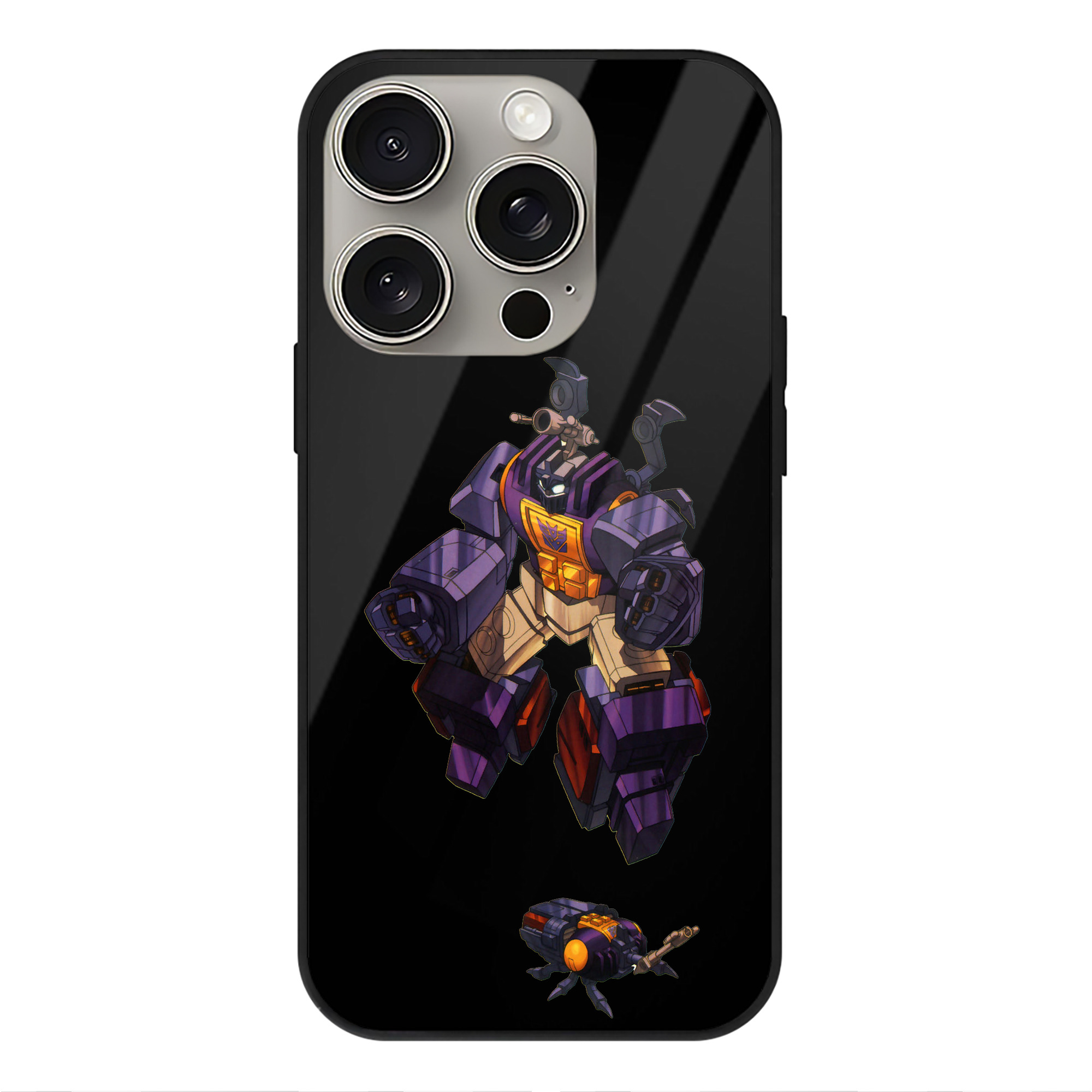 （画像用）  【iPhone15Pro対応】スマホケース 耐衝撃＆黄変防止 背面ガラス