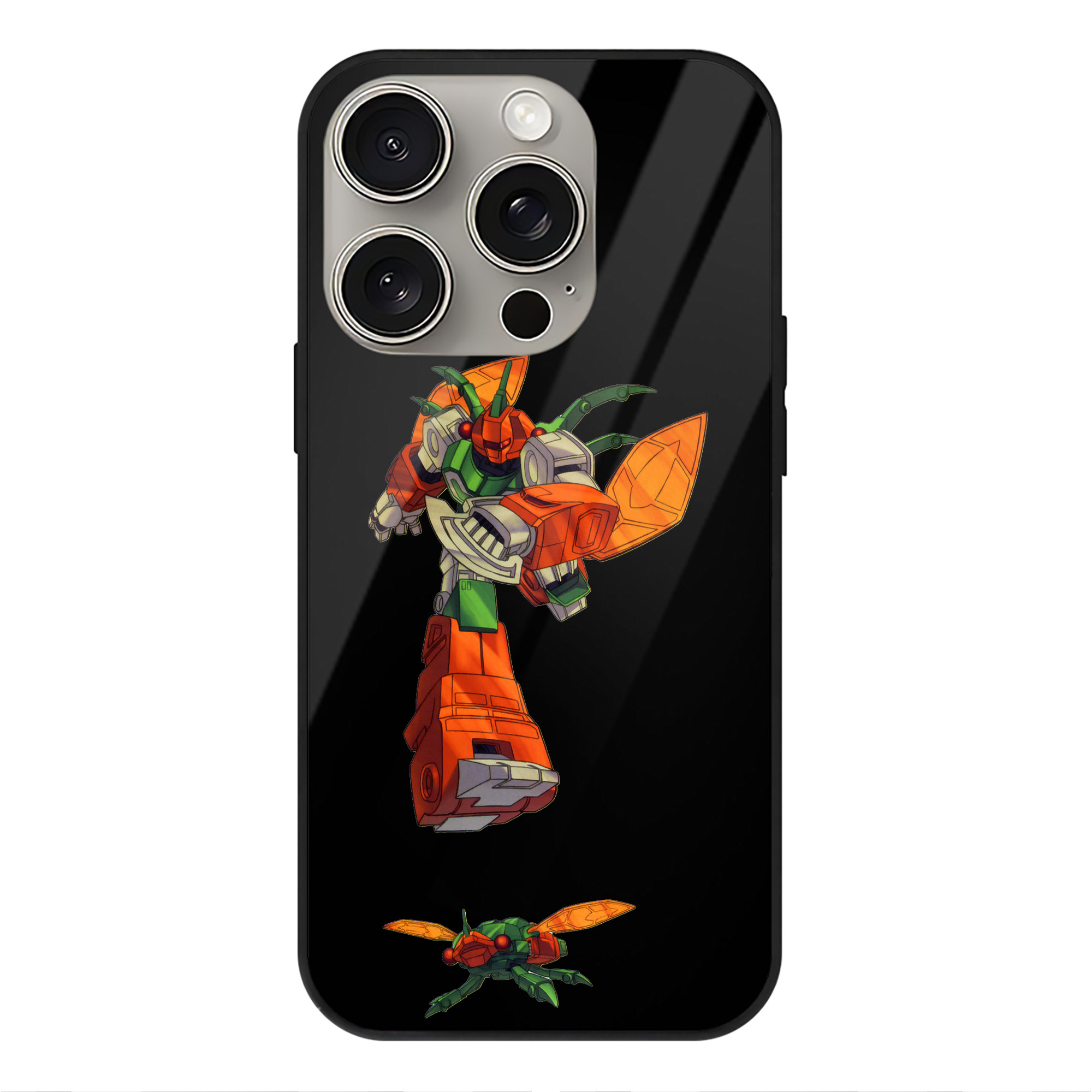 （画像用）  【iPhone15Pro対応】スマホケース 耐衝撃＆黄変防止 背面ガラス