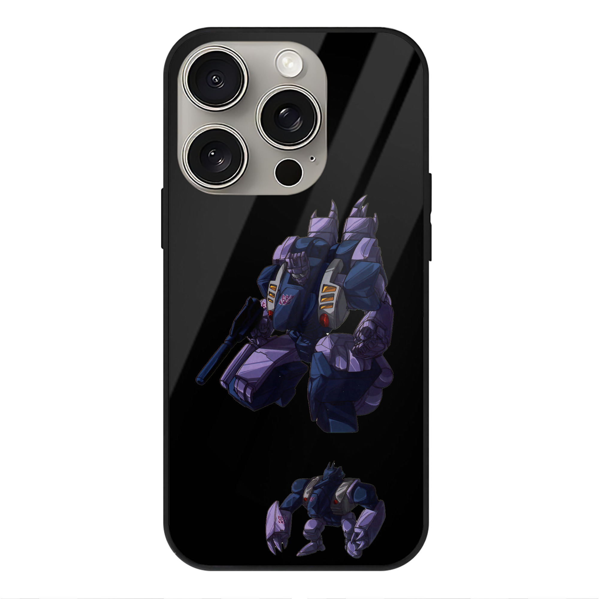（画像用）  【iPhone15Pro対応】スマホケース 耐衝撃＆黄変防止 背面ガラス