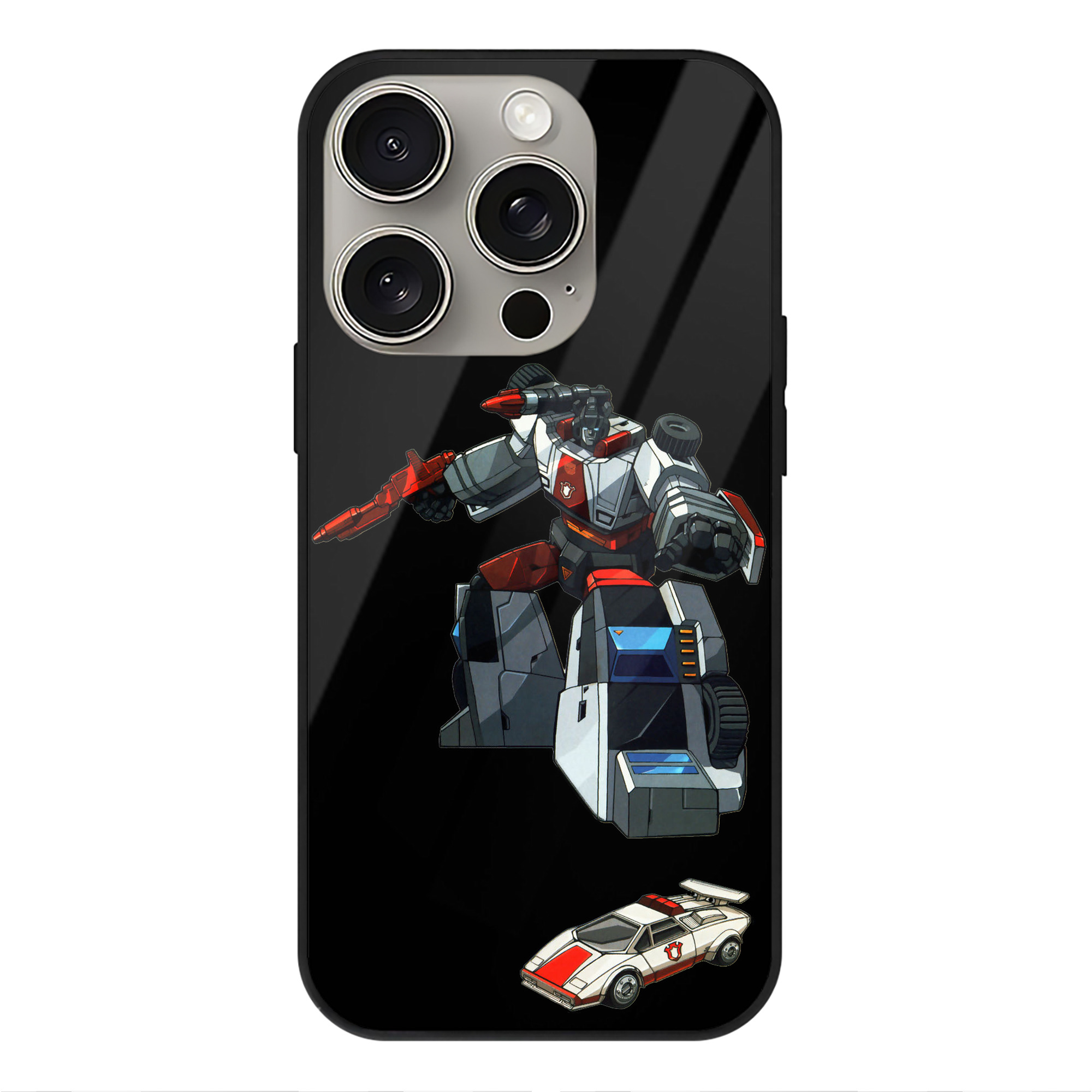 （画像用）  【iPhone15Pro対応】スマホケース 耐衝撃＆黄変防止 背面ガラス