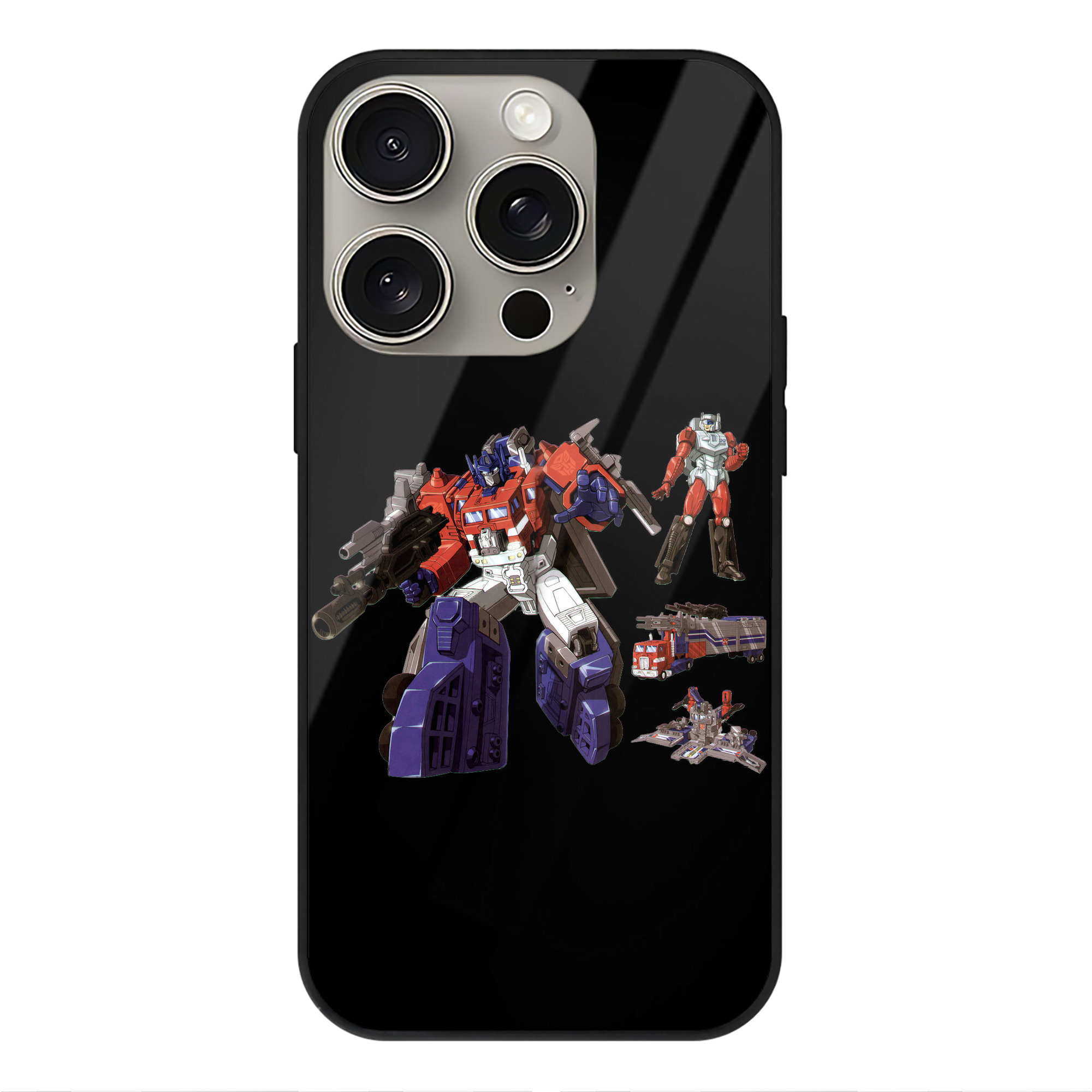 （画像用）  【iPhone15Pro対応】スマホケース 耐衝撃＆黄変防止 背面ガラス