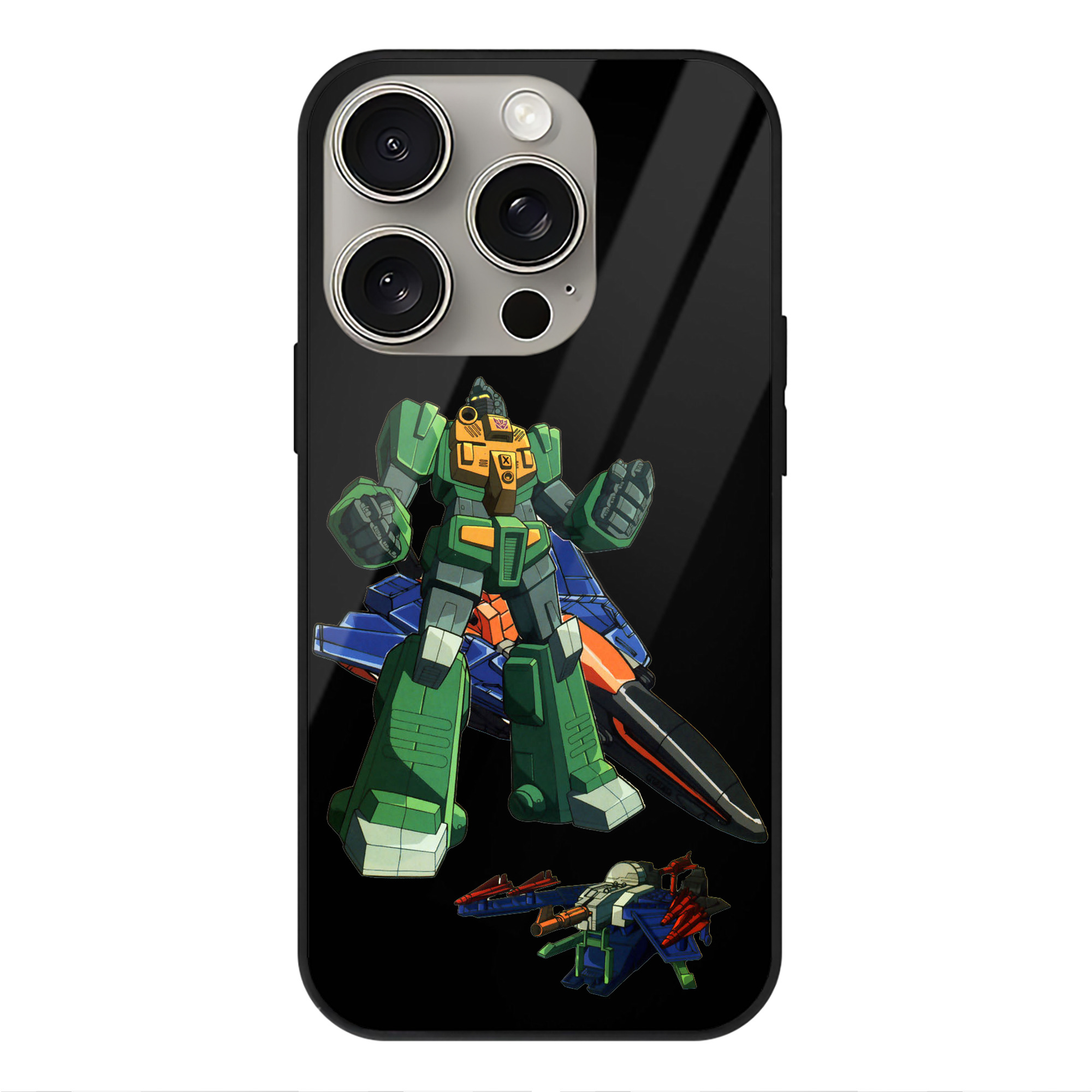（画像用）  【iPhone15Pro対応】スマホケース 耐衝撃＆黄変防止 背面ガラス