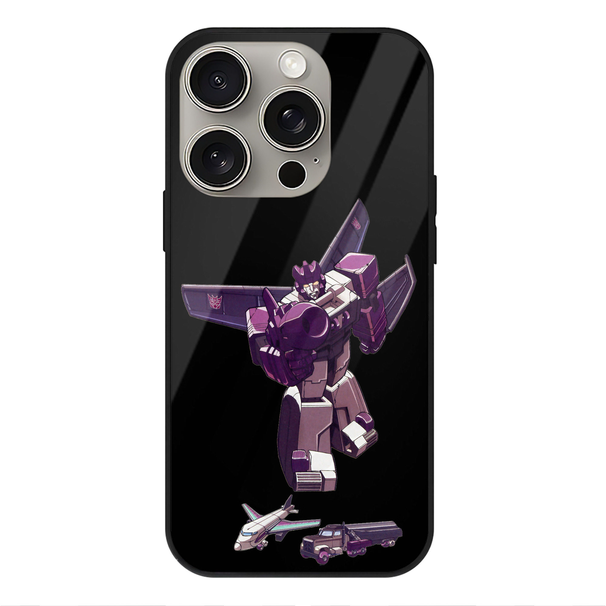（画像用）  【iPhone15Pro対応】スマホケース 耐衝撃＆黄変防止 背面ガラス