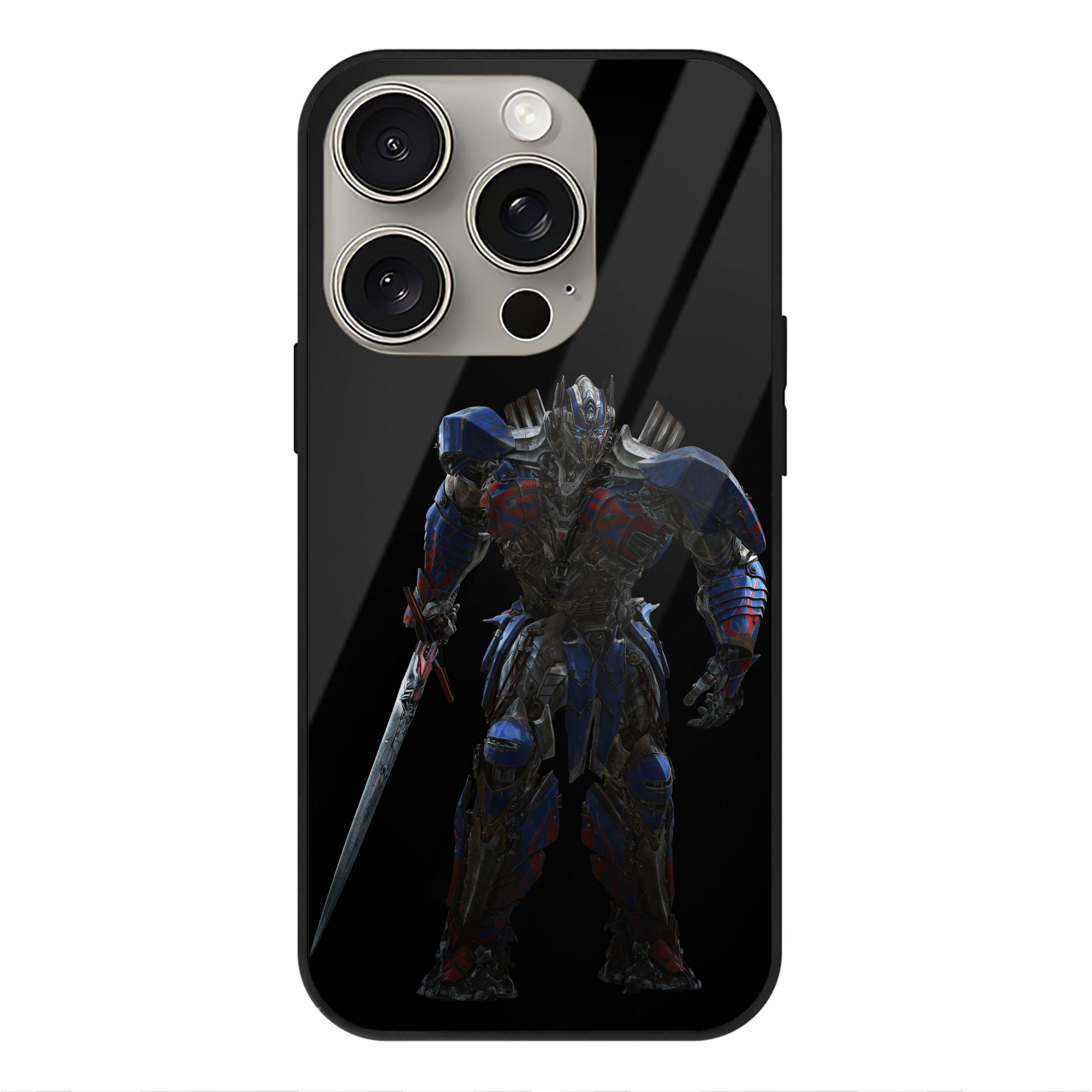 （画像用）  【iPhone15Pro対応】スマホケース 耐衝撃＆黄変防止 背面ガラス