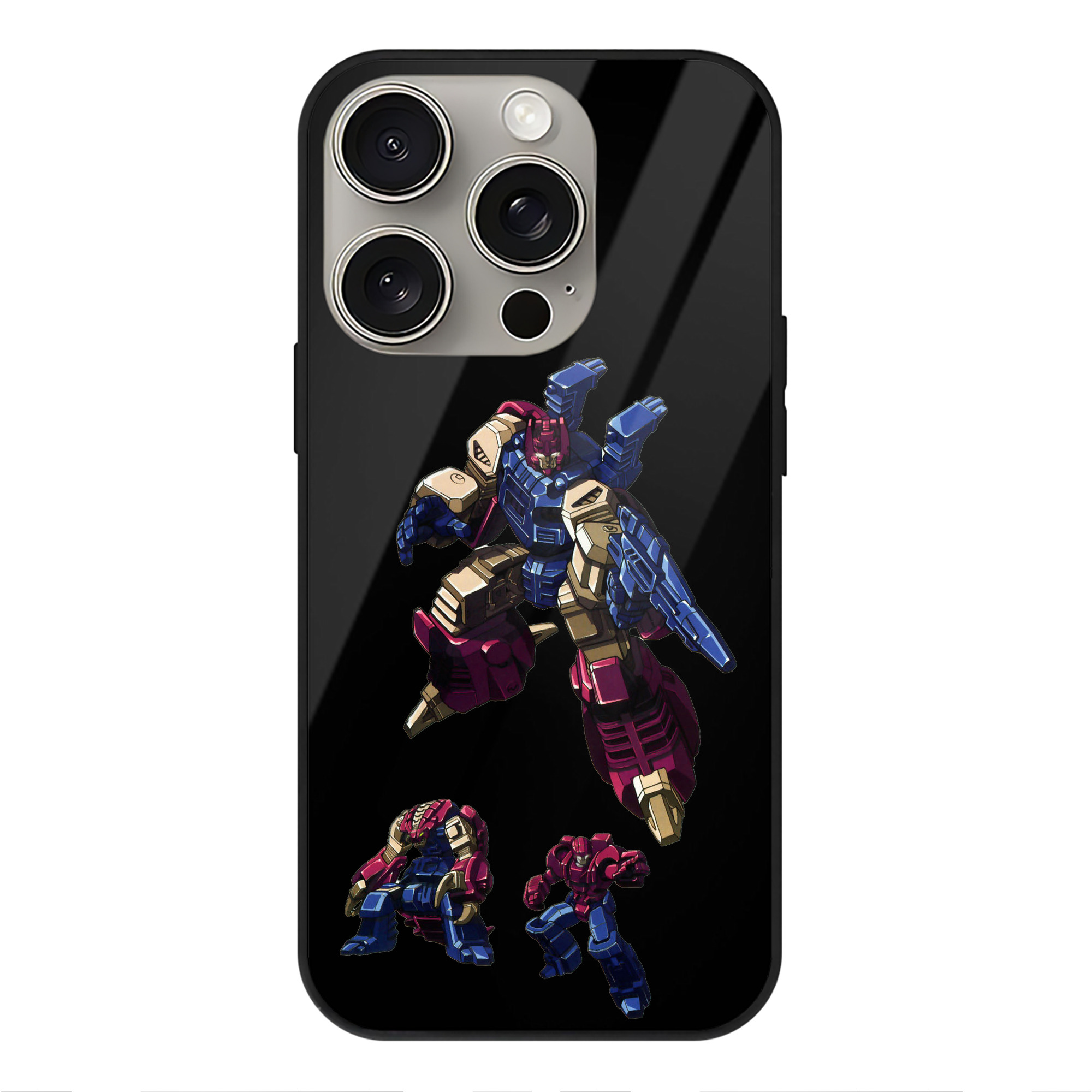 （画像用）  【iPhone15Pro対応】スマホケース 耐衝撃＆黄変防止 背面ガラス