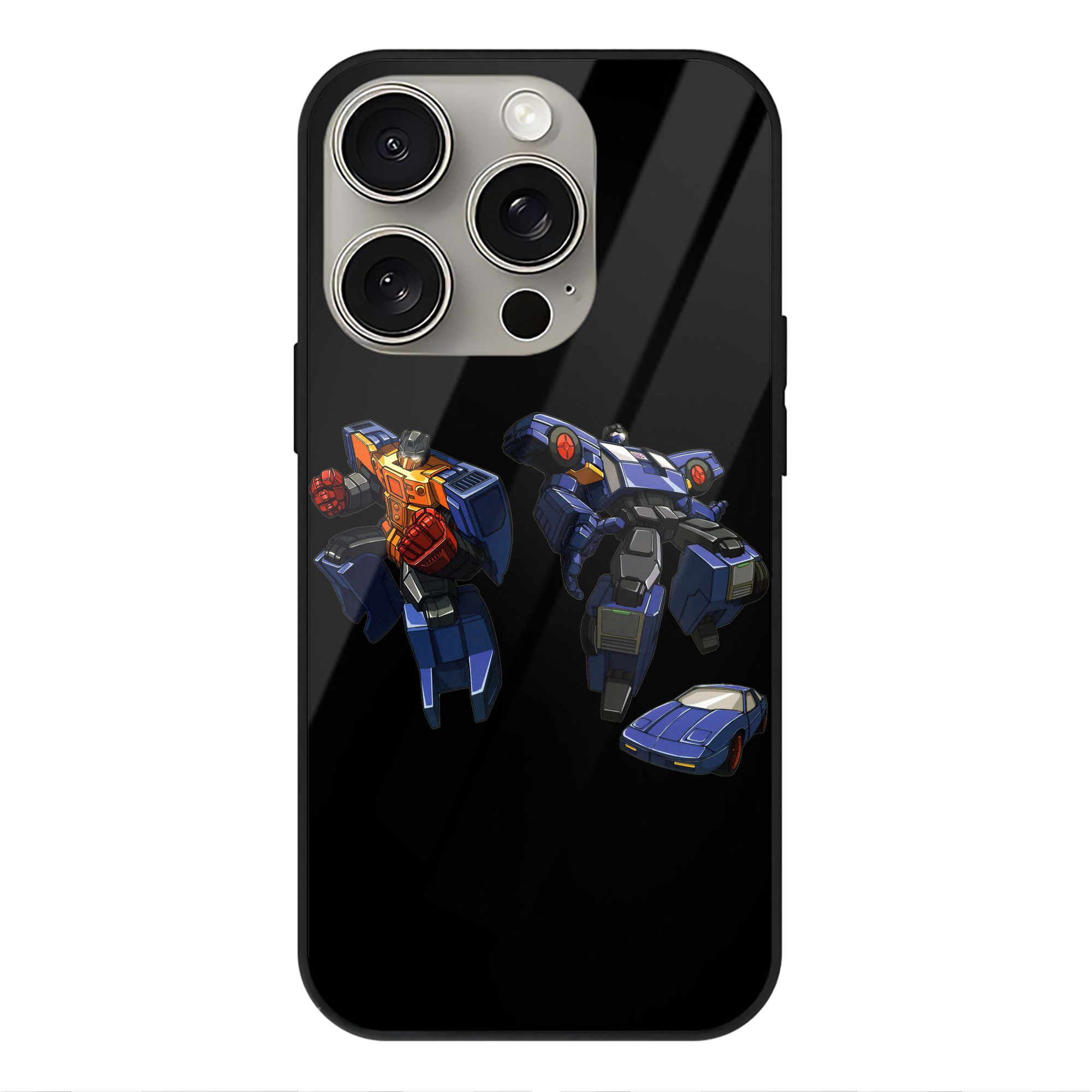 （画像用）  【iPhone15Pro対応】スマホケース 耐衝撃＆黄変防止 背面ガラス