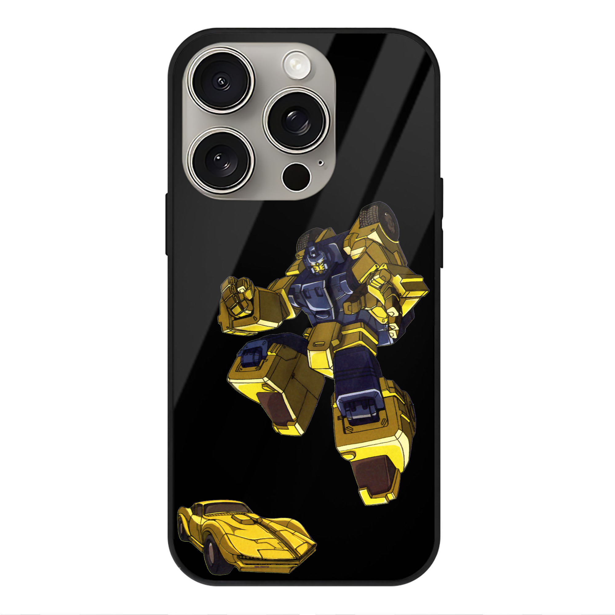 （画像用）  【iPhone15Pro対応】スマホケース 耐衝撃＆黄変防止 背面ガラス