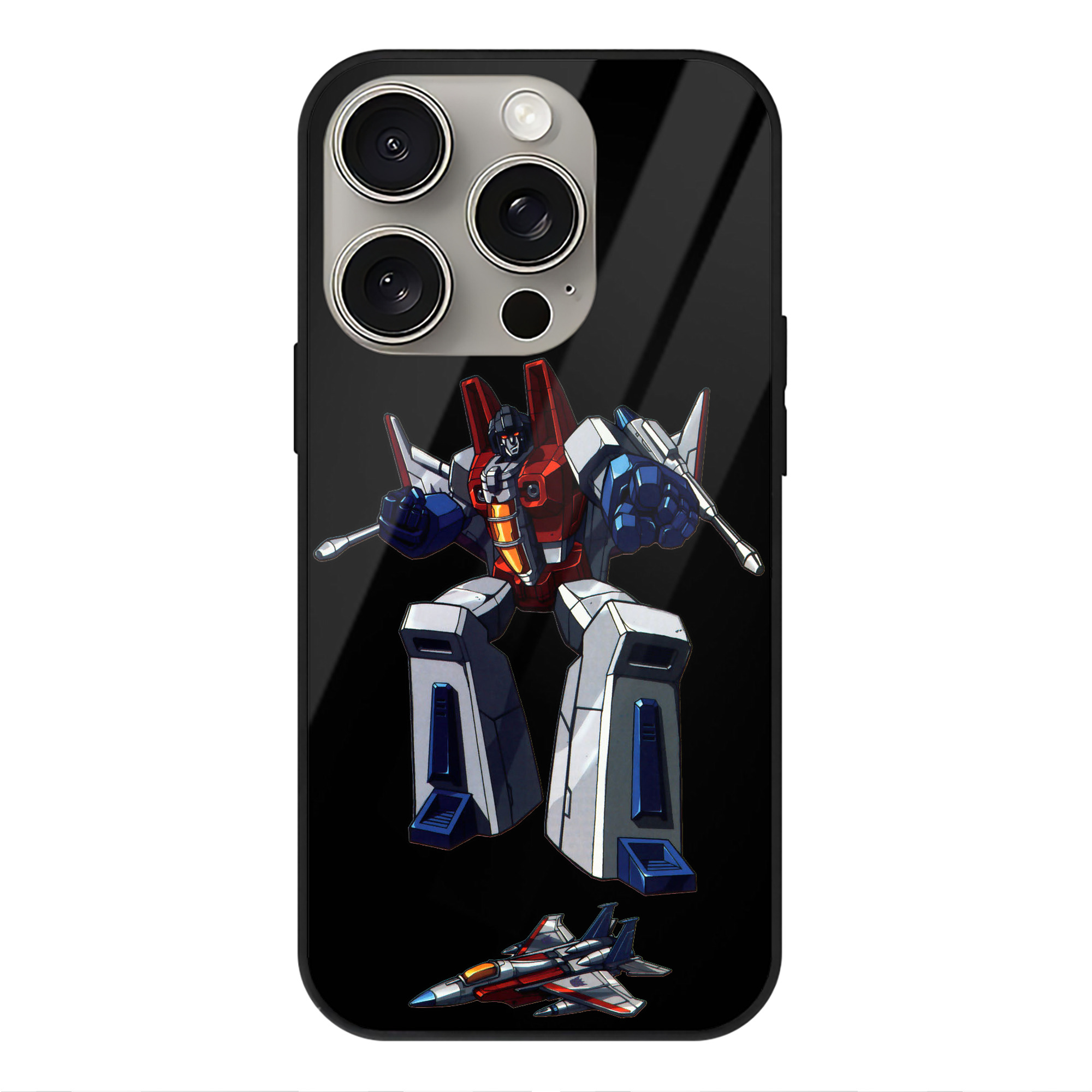 （画像用）  【iPhone15Pro対応】スマホケース 耐衝撃＆黄変防止 背面ガラス