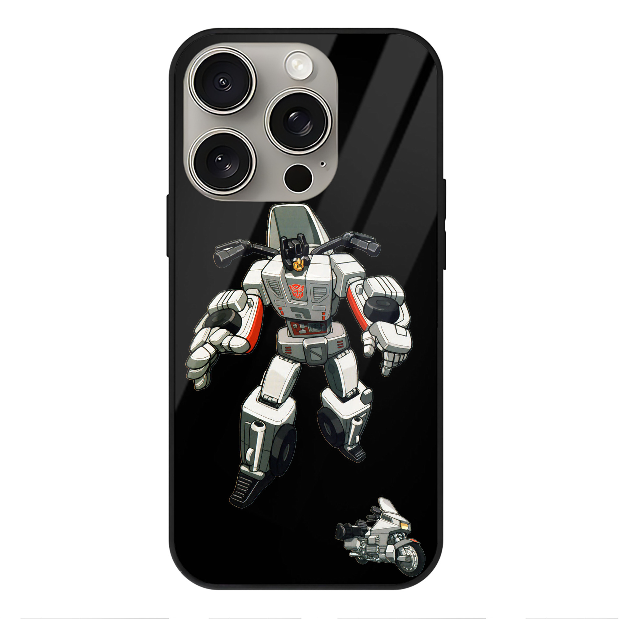 （画像用）  【iPhone15Pro対応】スマホケース 耐衝撃＆黄変防止 背面ガラス