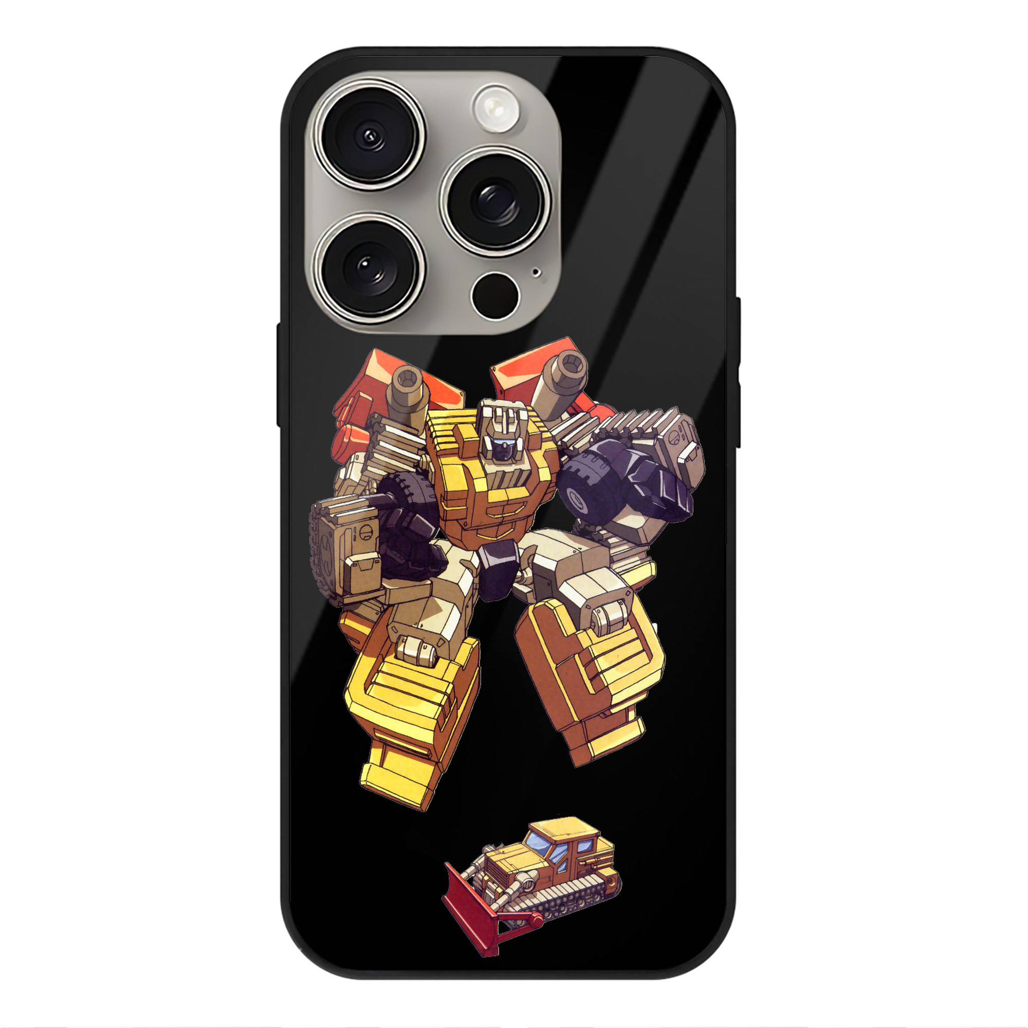 （画像用）  【iPhone15Pro対応】スマホケース 耐衝撃＆黄変防止 背面ガラス