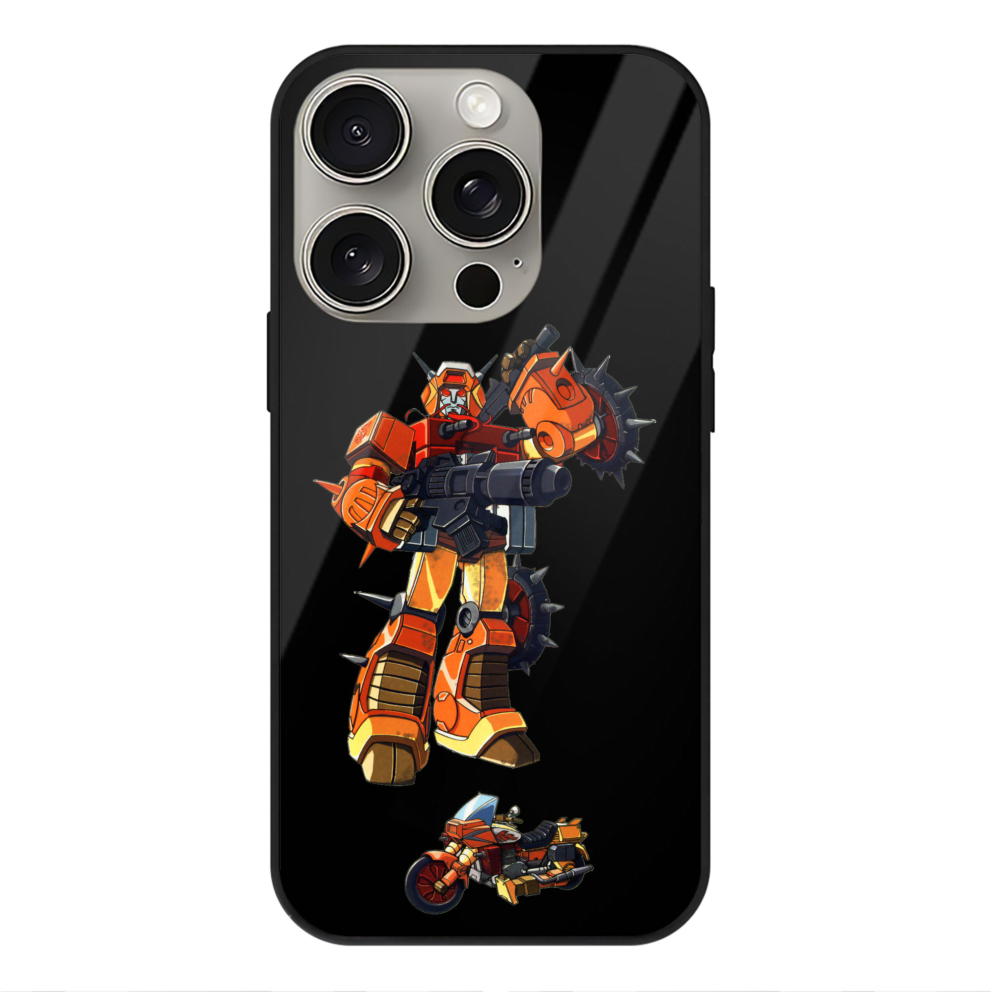 （画像用）  【iPhone15Pro対応】スマホケース 耐衝撃＆黄変防止 背面ガラス