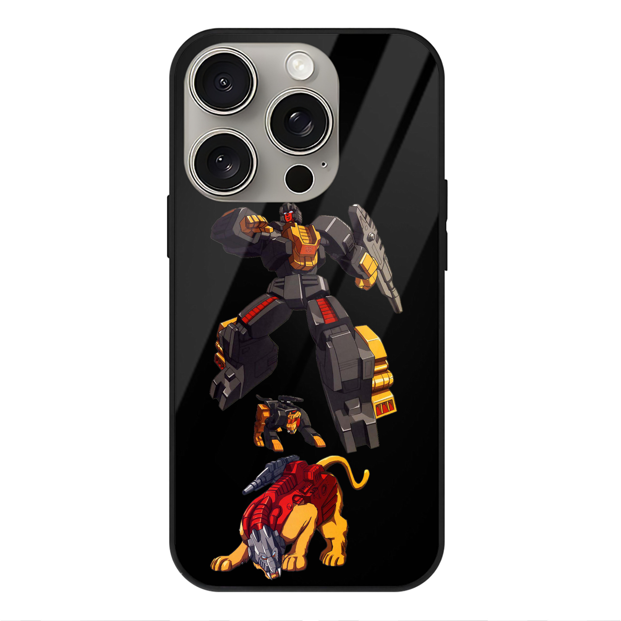 （画像用）  【iPhone15Pro対応】スマホケース 耐衝撃＆黄変防止 背面ガラス