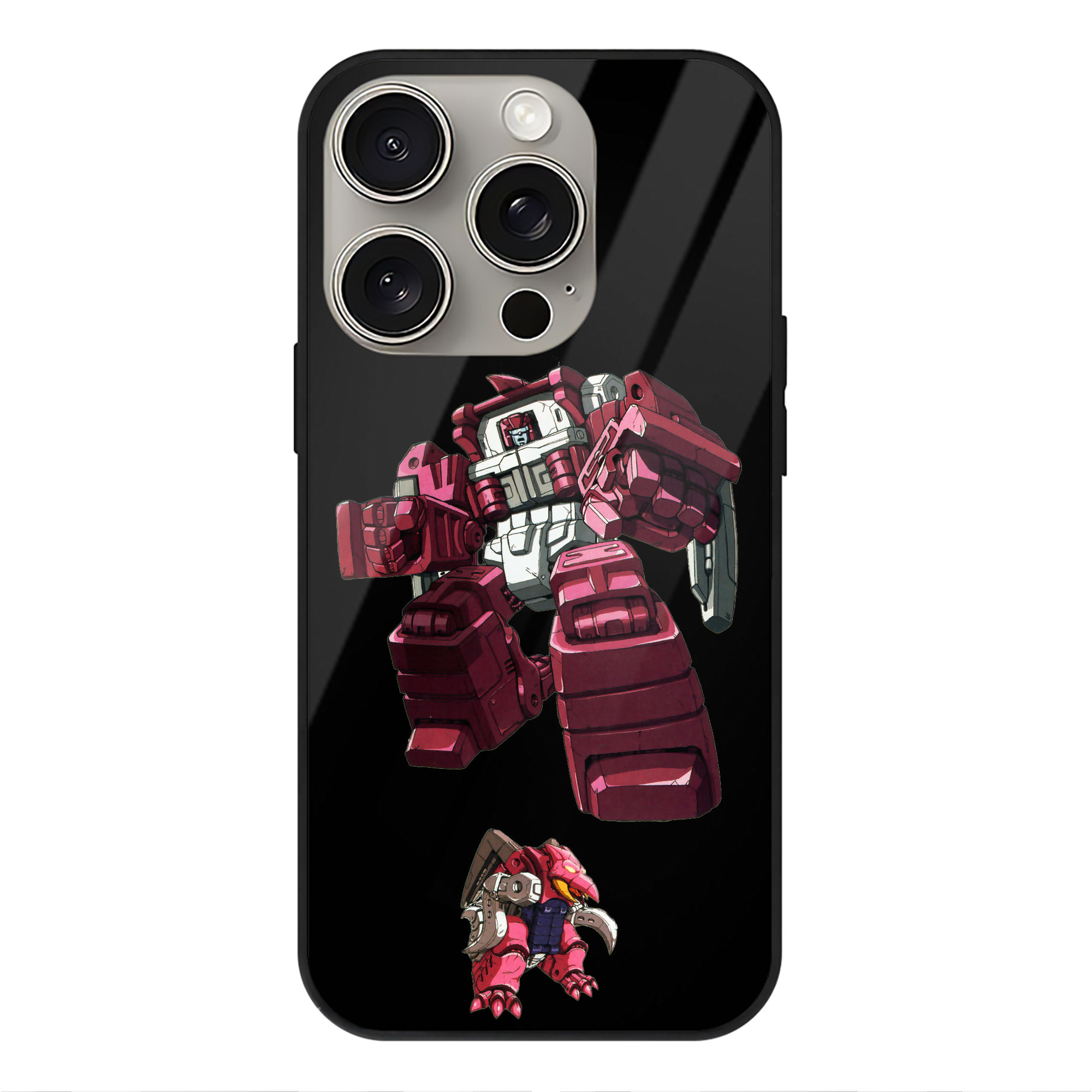 （画像用）  【iPhone15Pro対応】スマホケース 耐衝撃＆黄変防止 背面ガラス