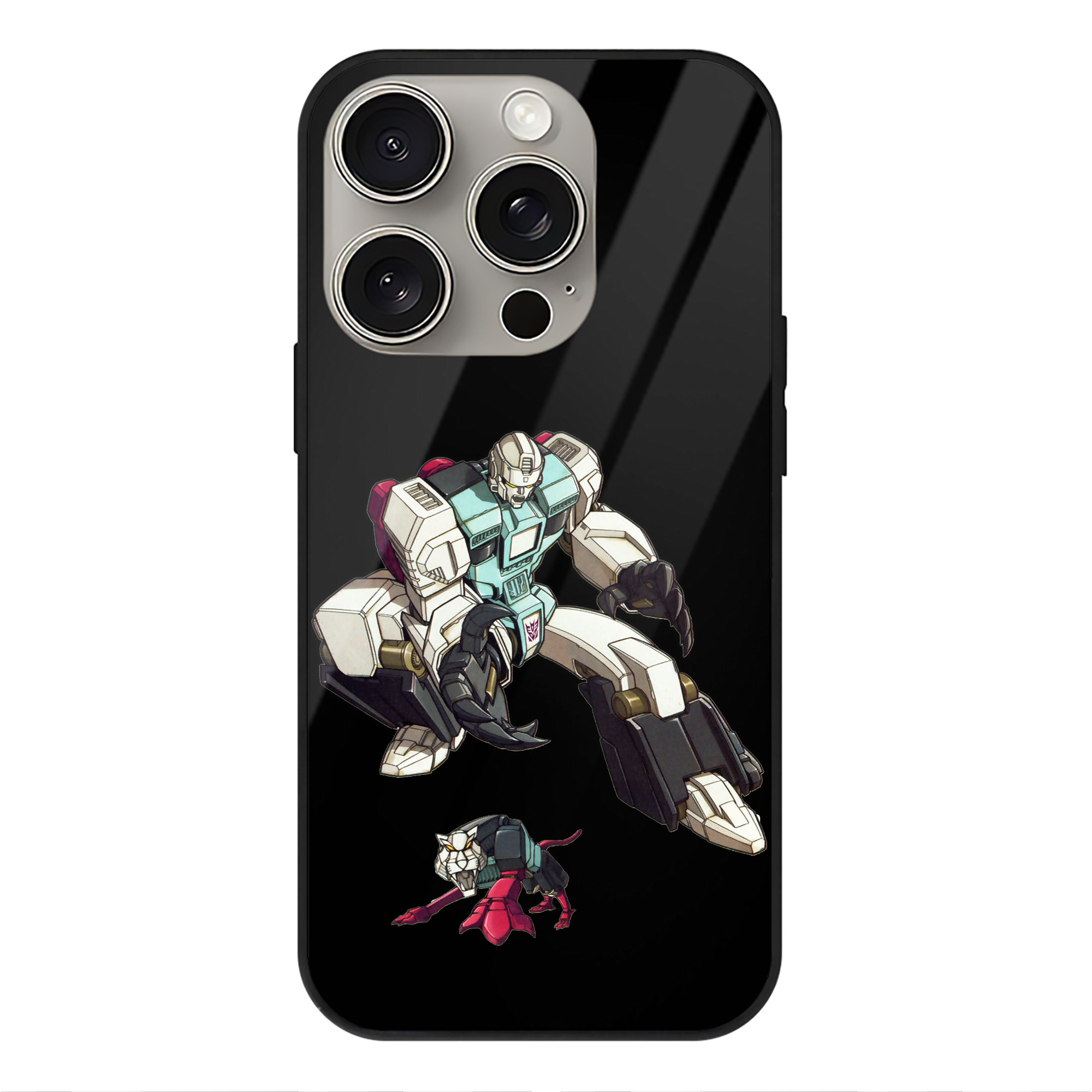 （画像用）  【iPhone15Pro対応】スマホケース 耐衝撃＆黄変防止 背面ガラス