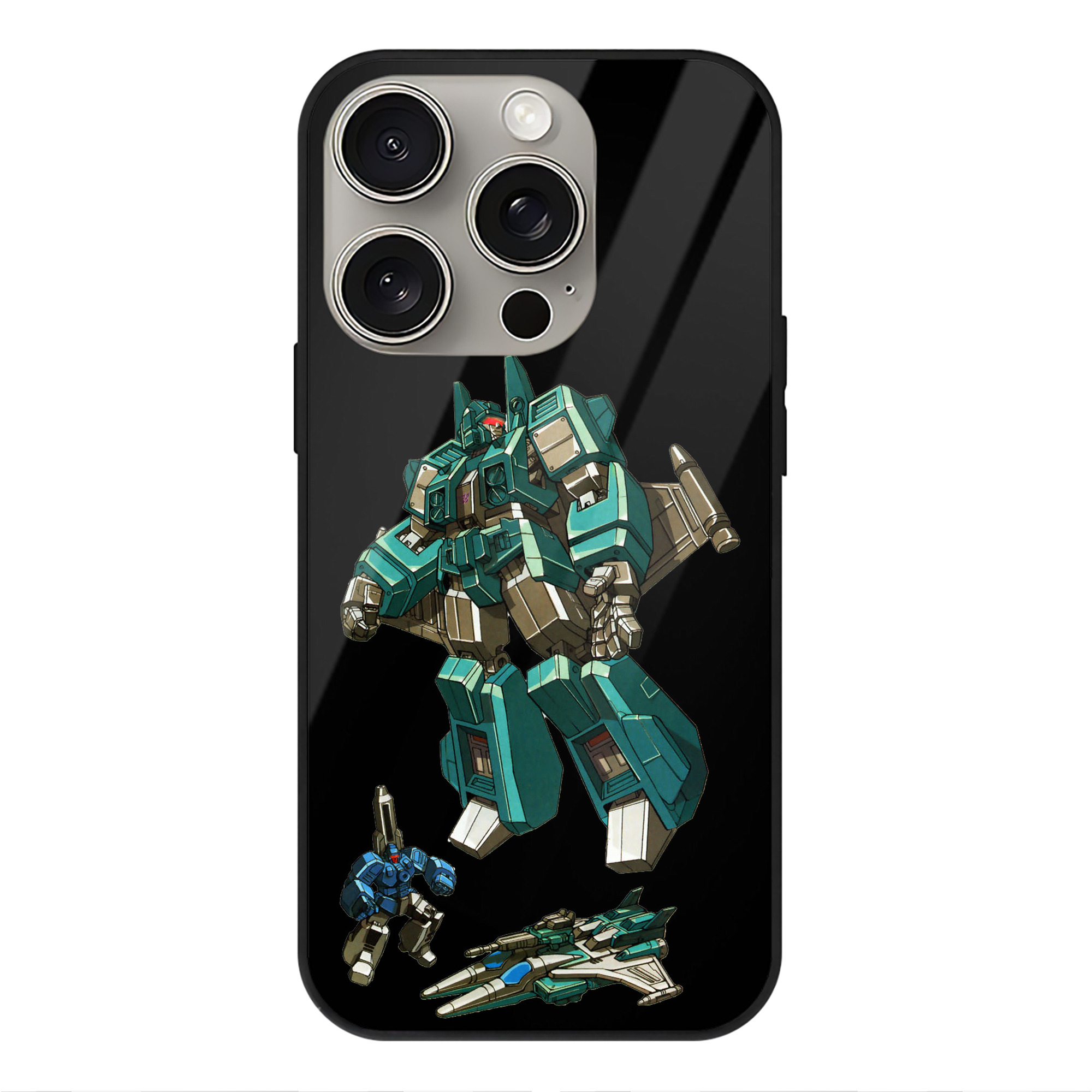 （画像用）  【iPhone15Pro対応】スマホケース 耐衝撃＆黄変防止 背面ガラス