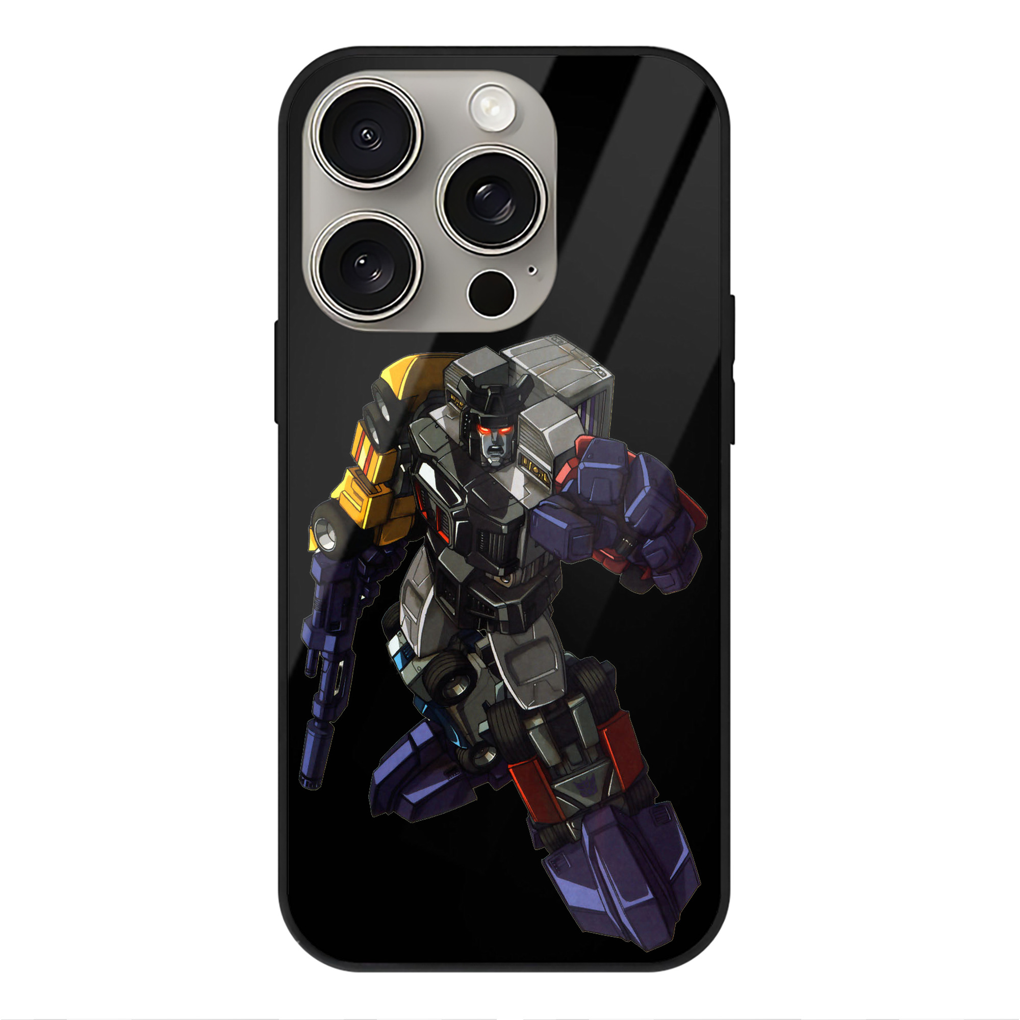 （画像用）  【iPhone15Pro対応】スマホケース 耐衝撃＆黄変防止 背面ガラス