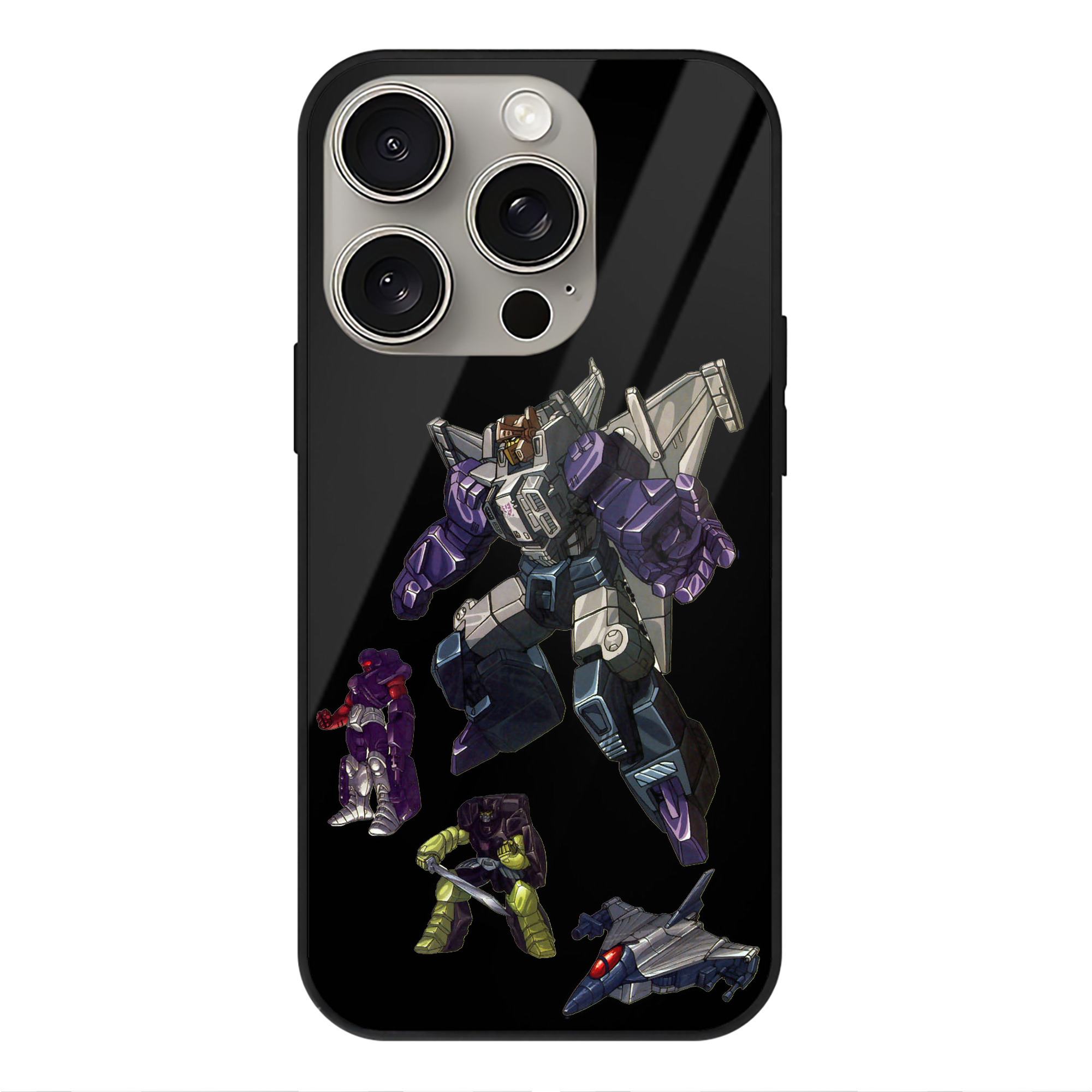 （画像用）  【iPhone15Pro対応】スマホケース 耐衝撃＆黄変防止 背面ガラス