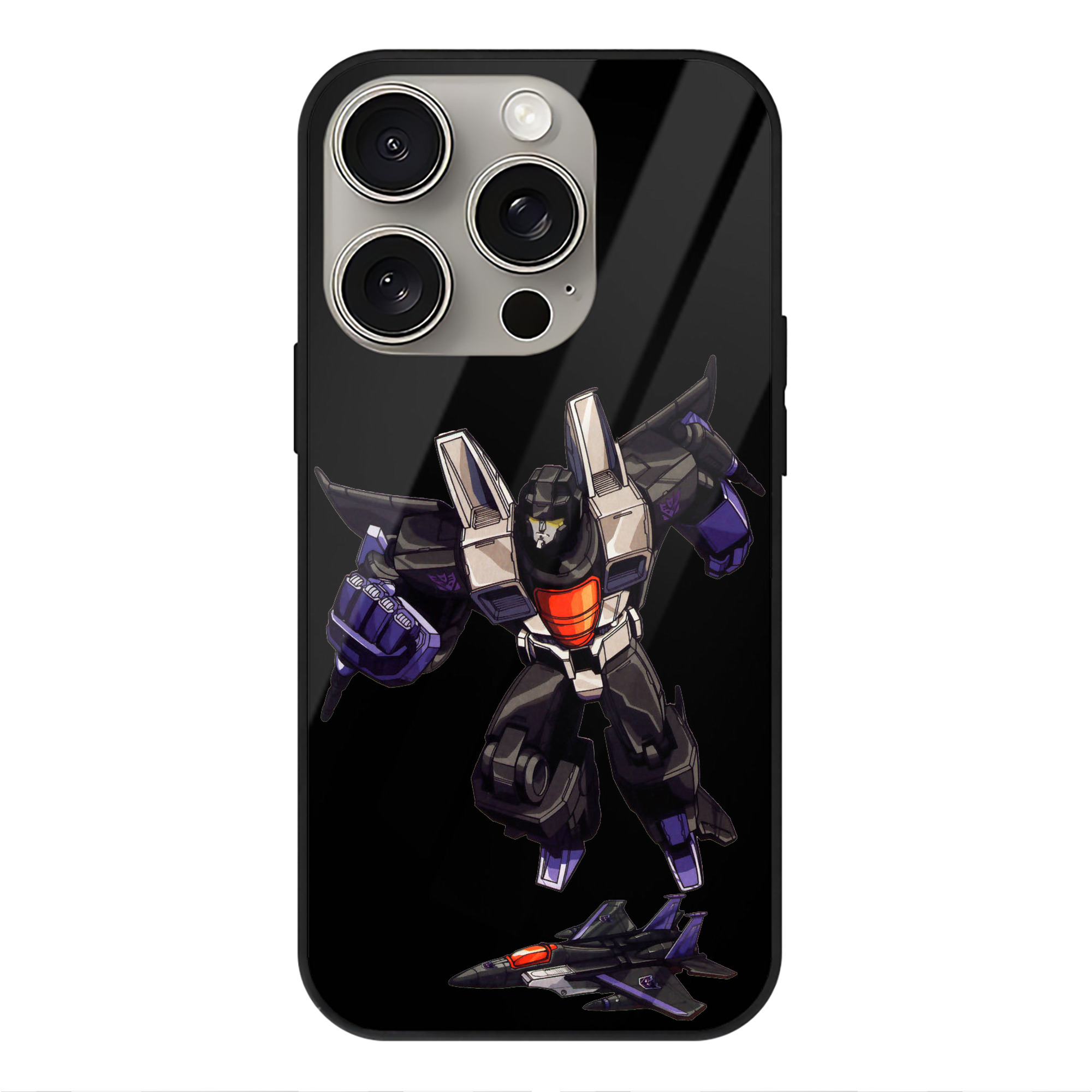 （画像用）  【iPhone15Pro対応】スマホケース 耐衝撃＆黄変防止 背面ガラス