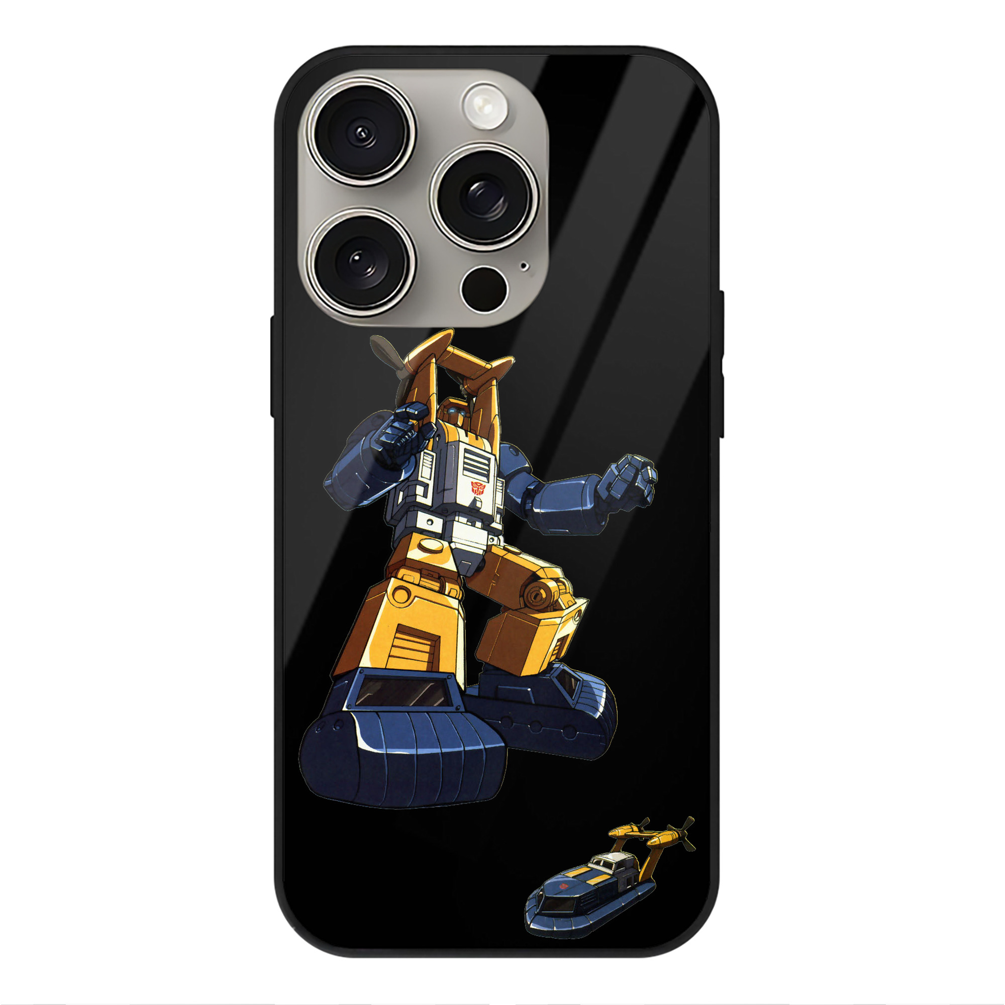 （画像用）  【iPhone15Pro対応】スマホケース 耐衝撃＆黄変防止 背面ガラス