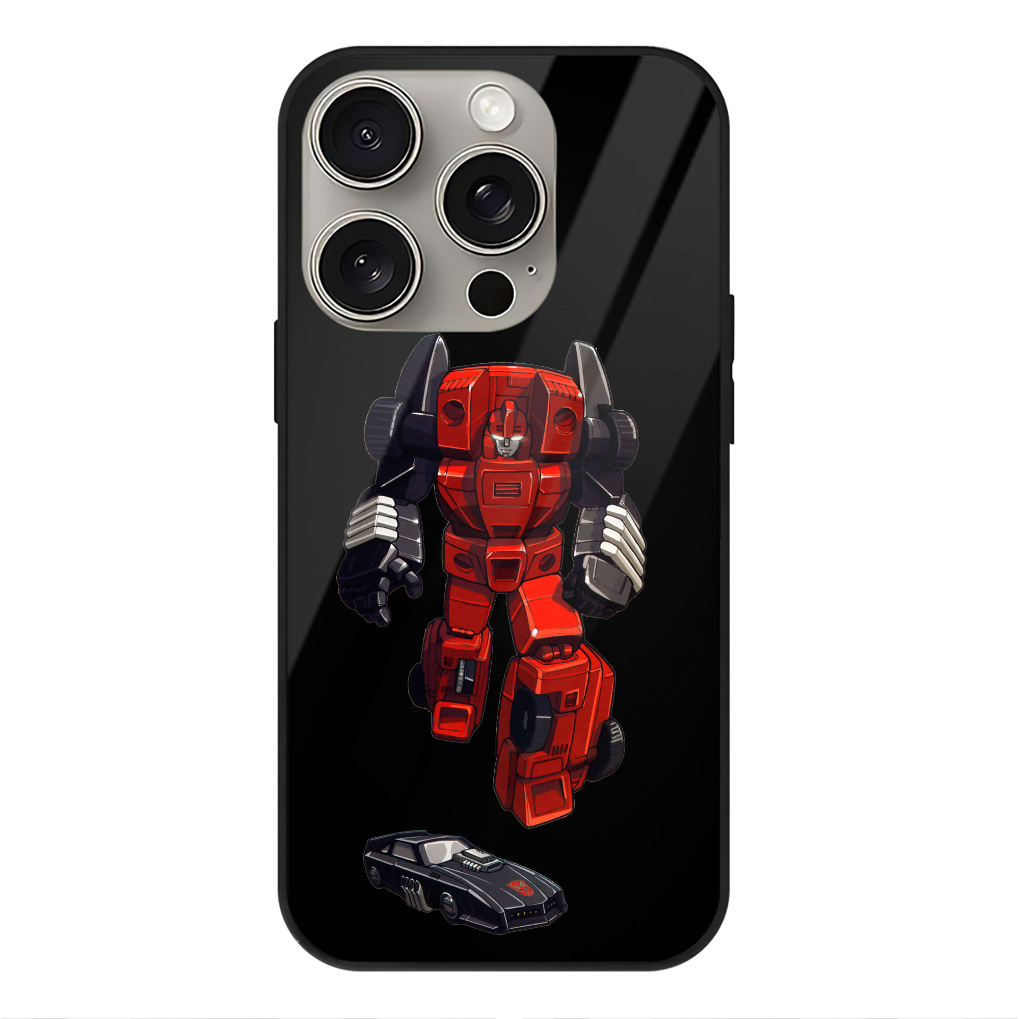 （画像用）  【iPhone15Pro対応】スマホケース 耐衝撃＆黄変防止 背面ガラス