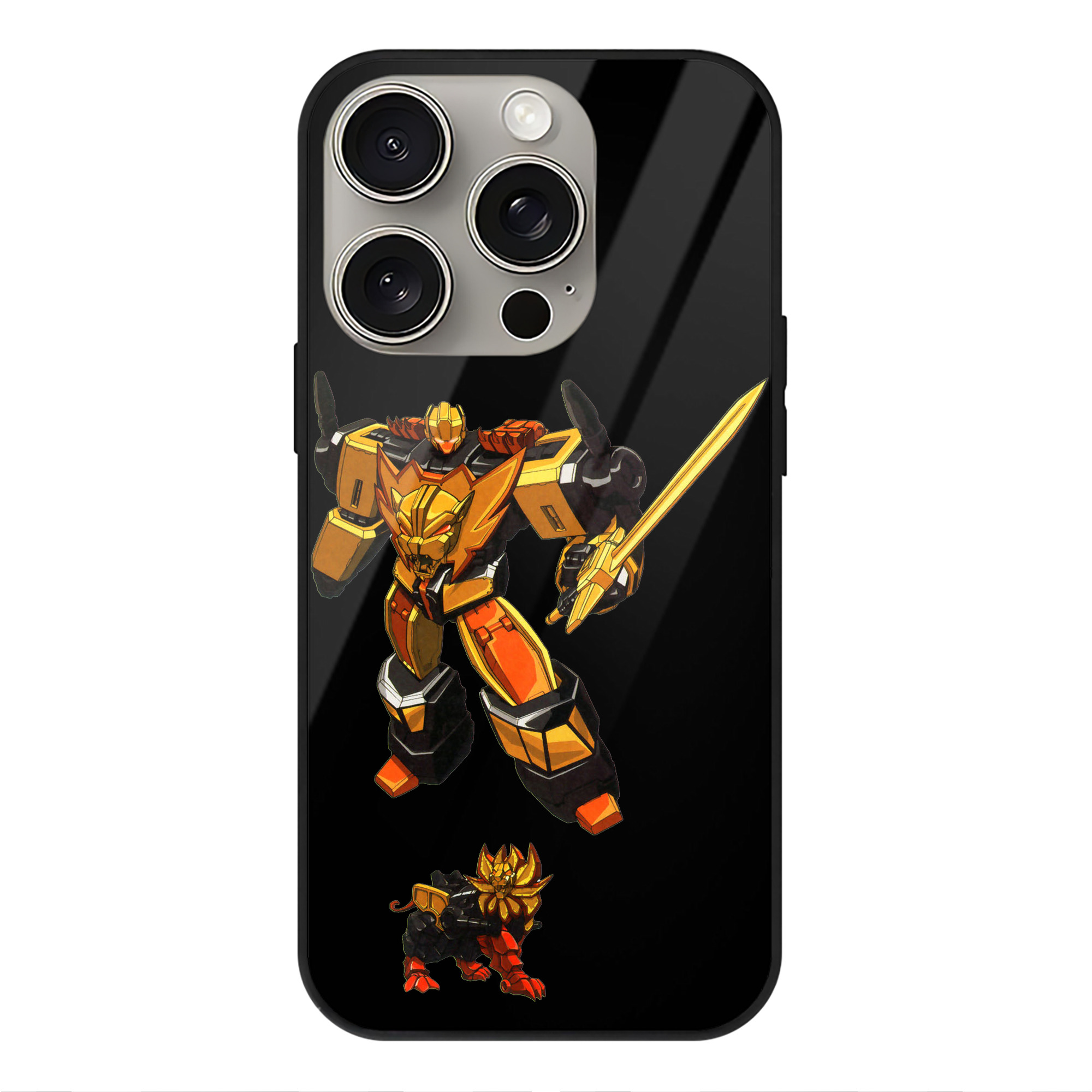 （画像用）  【iPhone15Pro対応】スマホケース 耐衝撃＆黄変防止 背面ガラス