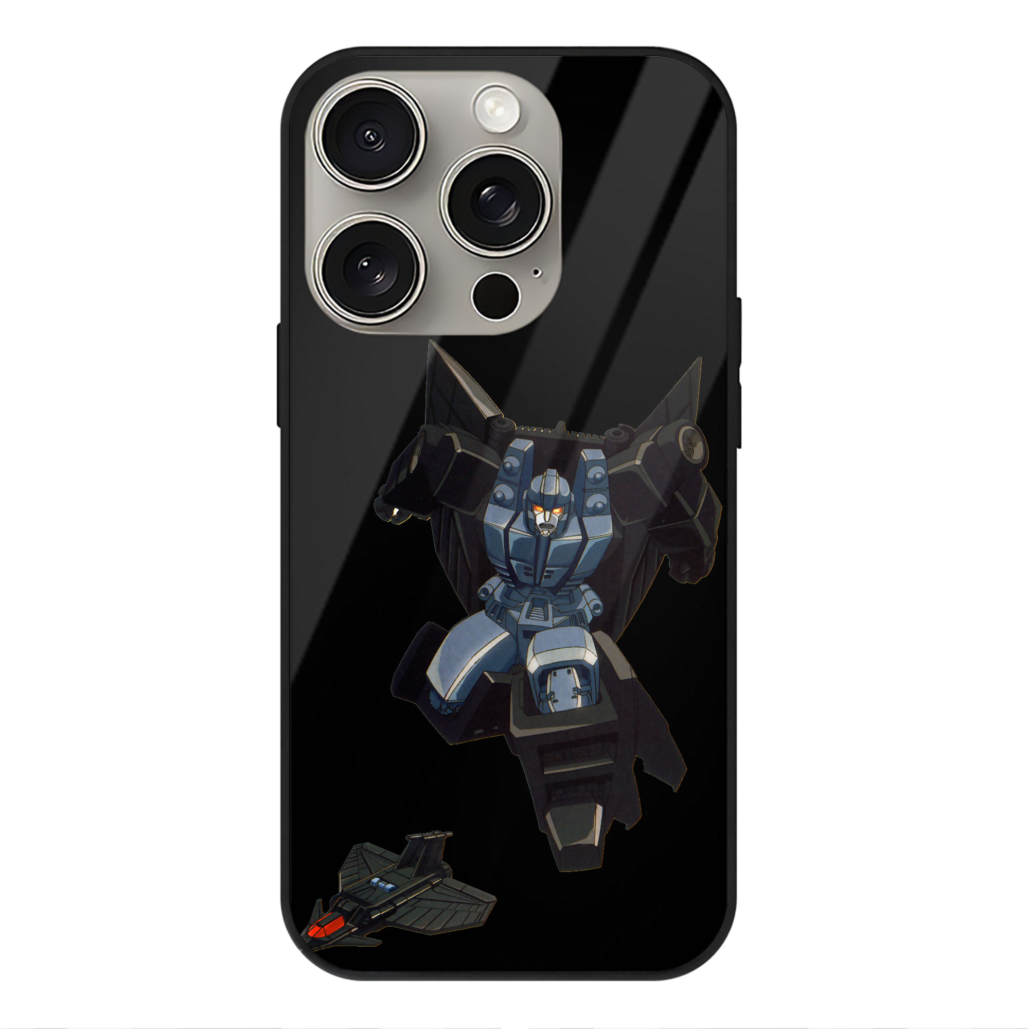 （画像用）  【iPhone15Pro対応】スマホケース 耐衝撃＆黄変防止 背面ガラス