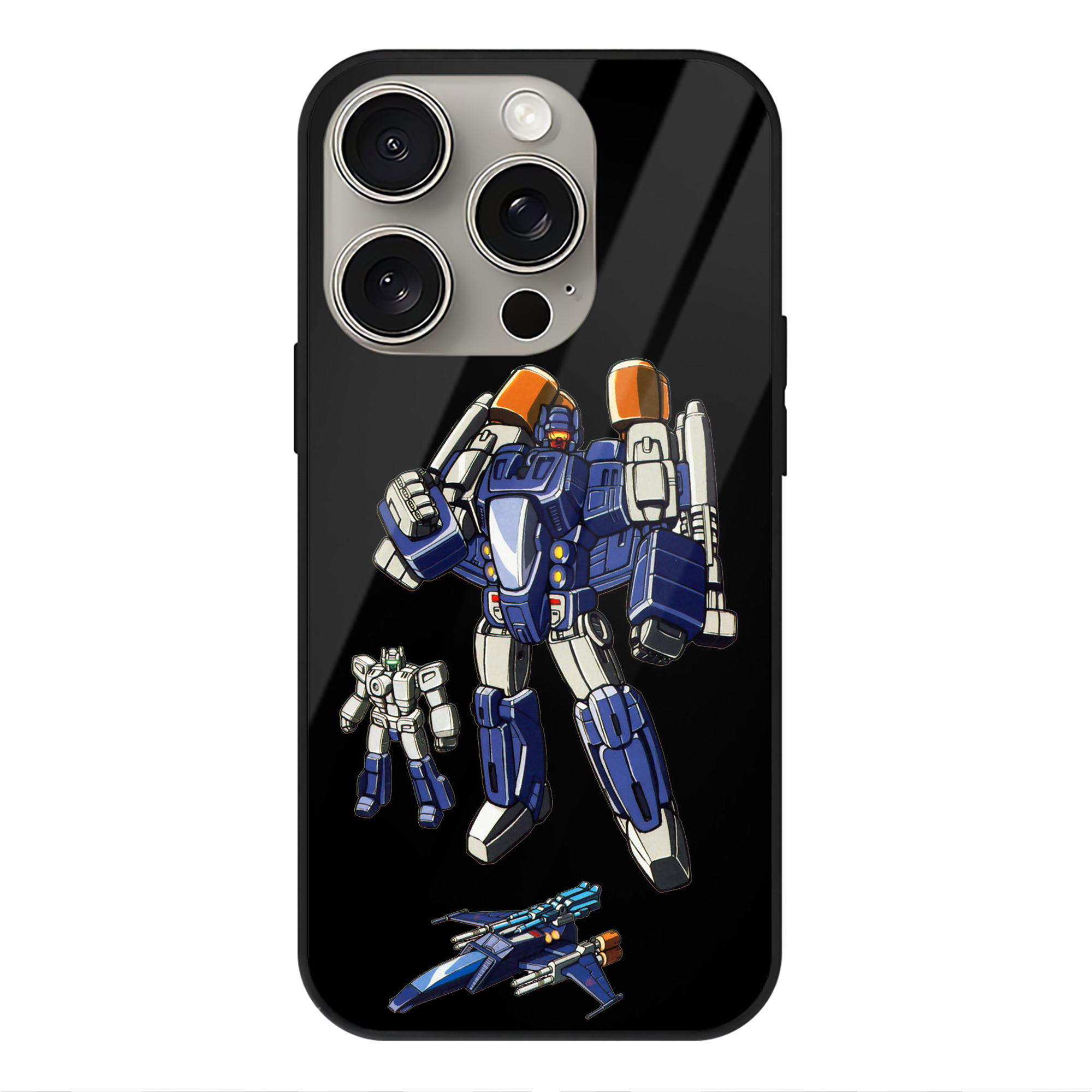 （画像用）  【iPhone15Pro対応】スマホケース 耐衝撃＆黄変防止 背面ガラス