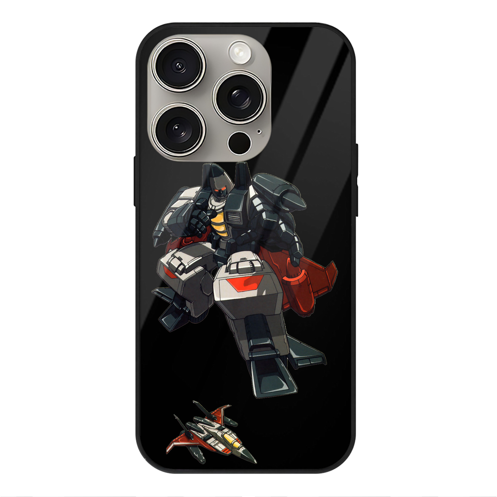 （画像用）  【iPhone15Pro対応】スマホケース 耐衝撃＆黄変防止 背面ガラス