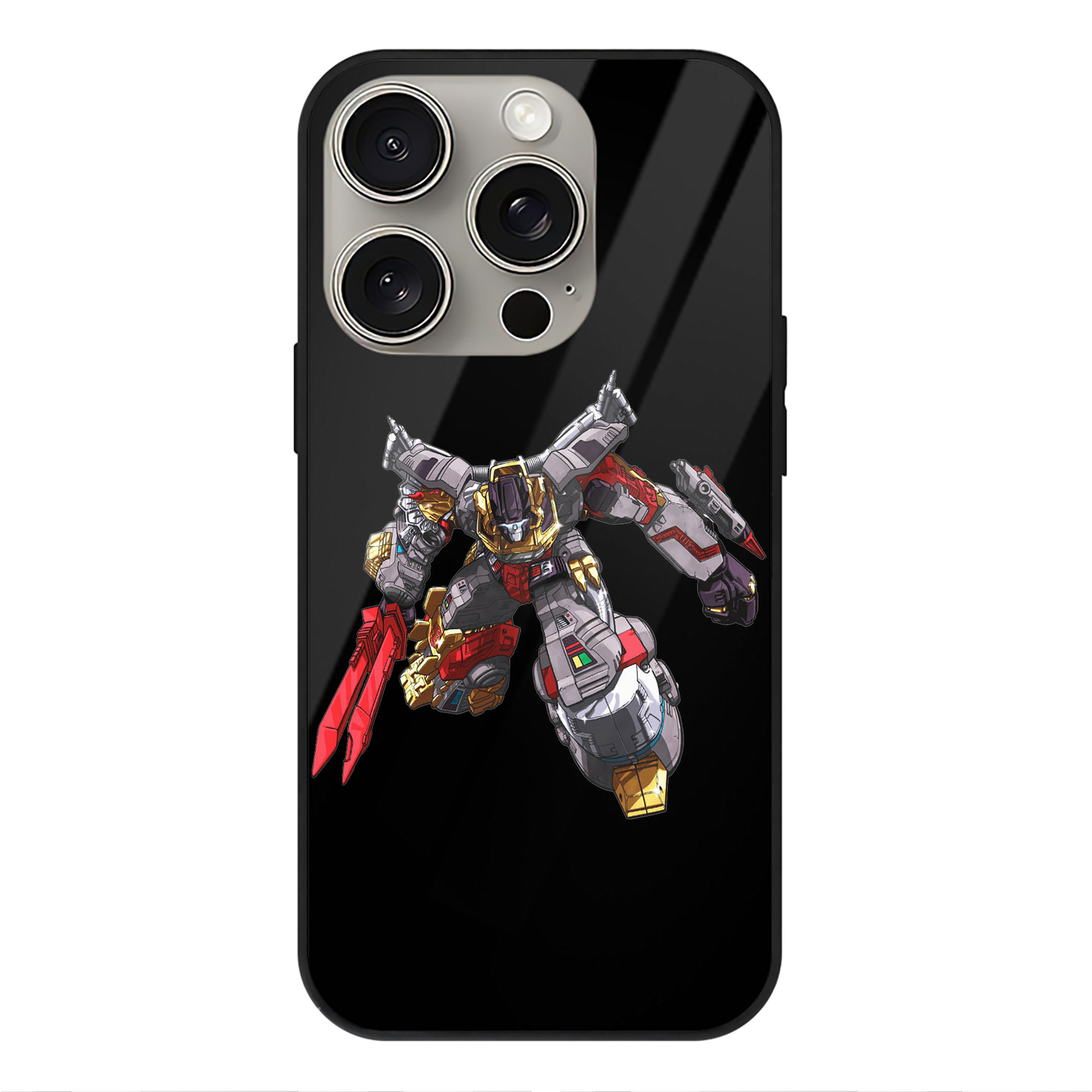 （画像用）  【iPhone15Pro対応】スマホケース 耐衝撃＆黄変防止 背面ガラス