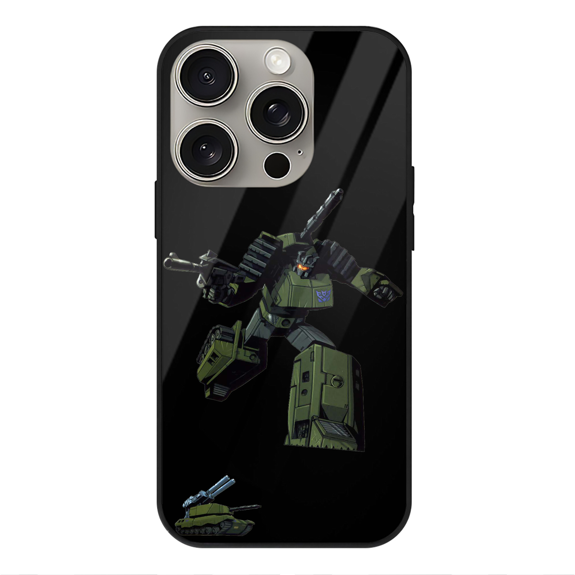 （画像用）  【iPhone15Pro対応】スマホケース 耐衝撃＆黄変防止 背面ガラス