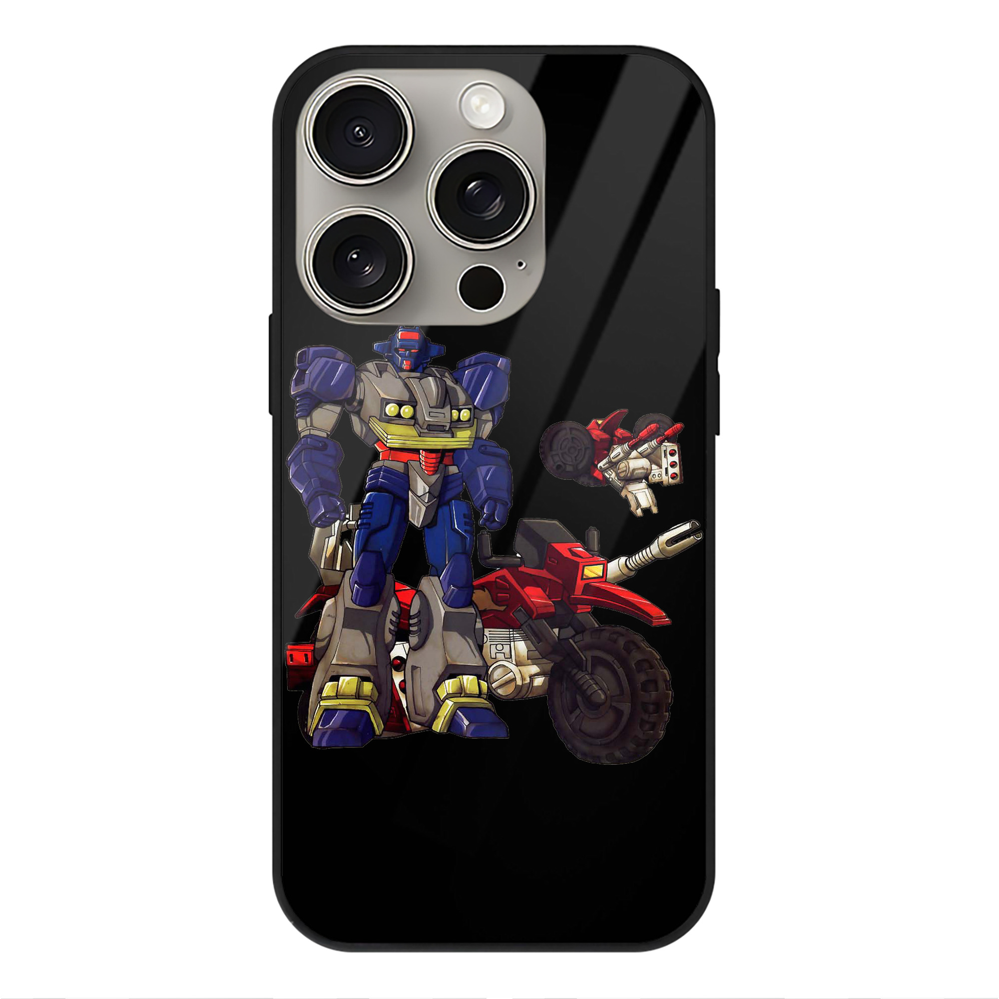 （画像用）  【iPhone15Pro対応】スマホケース 耐衝撃＆黄変防止 背面ガラス
