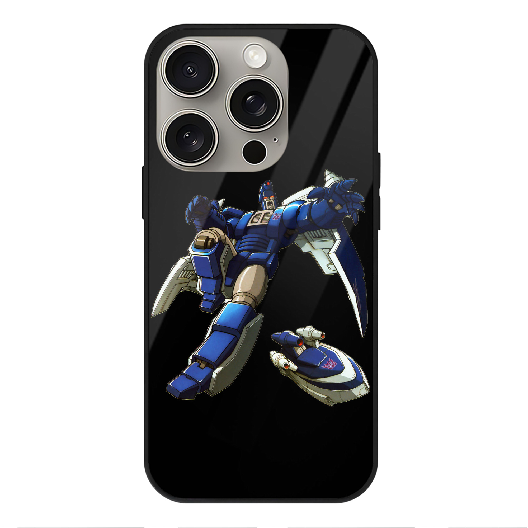 （画像用）  【iPhone15Pro対応】スマホケース 耐衝撃＆黄変防止 背面ガラス
