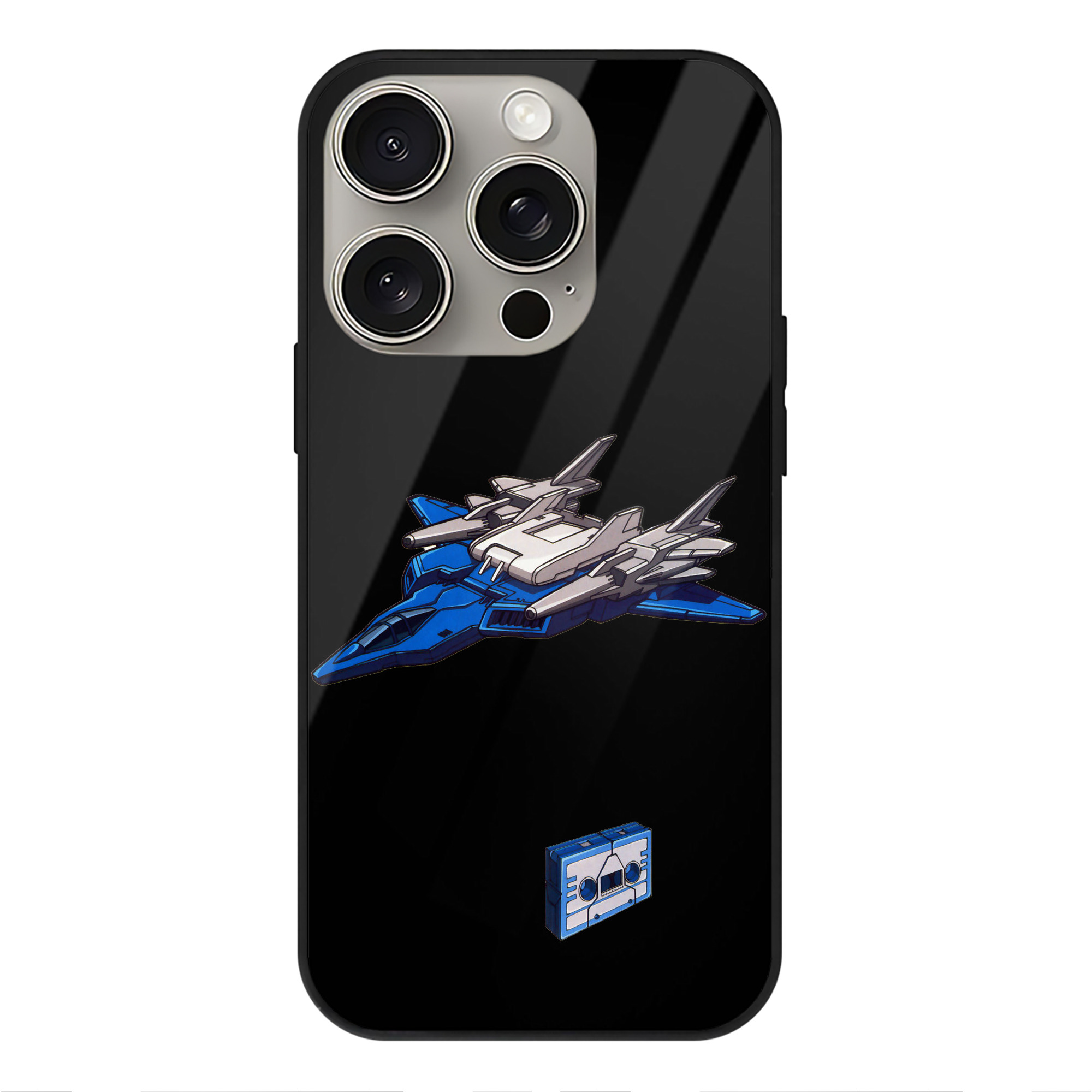 （画像用）  【iPhone15Pro対応】スマホケース 耐衝撃＆黄変防止 背面ガラス