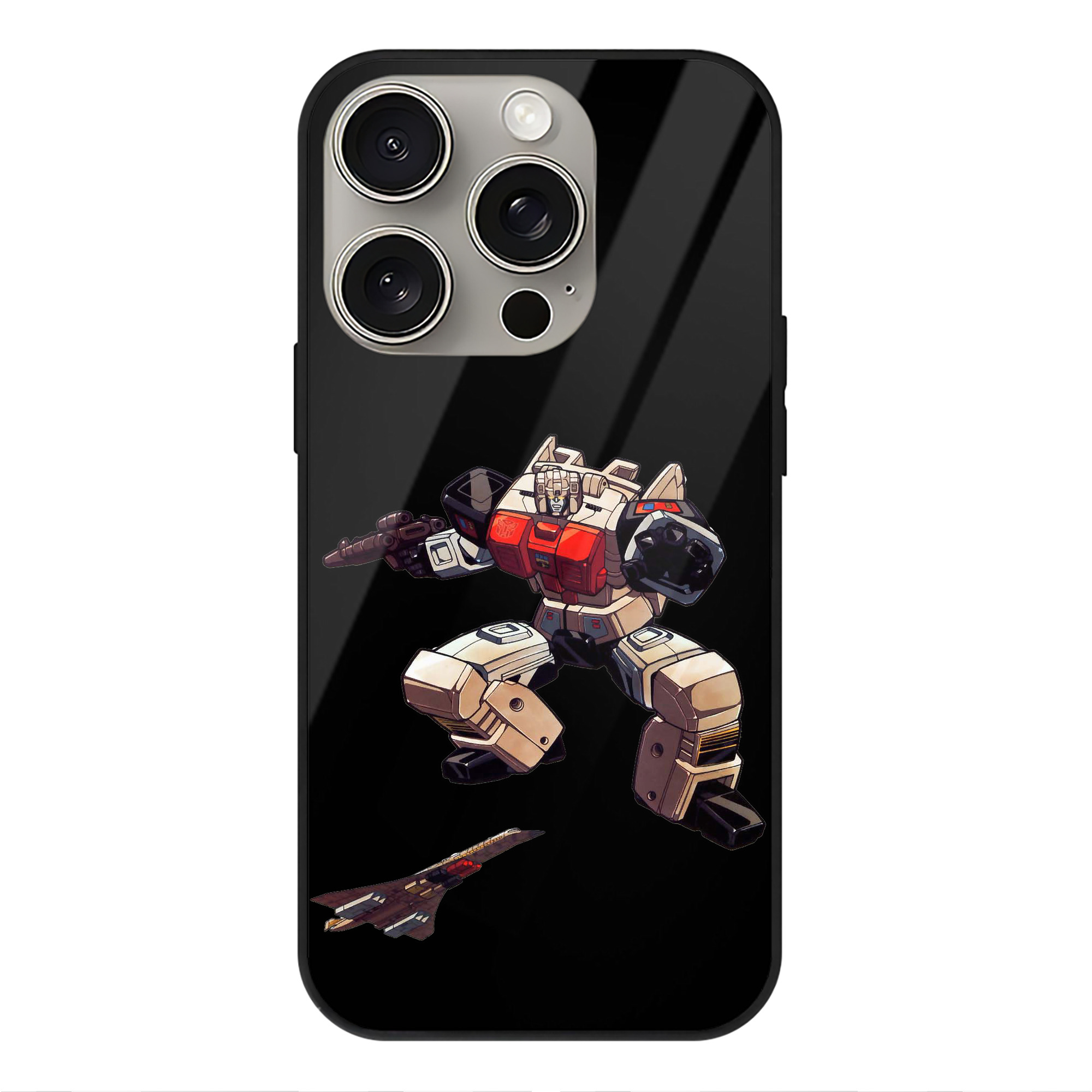 （画像用）  【iPhone15Pro対応】スマホケース 耐衝撃＆黄変防止 背面ガラス