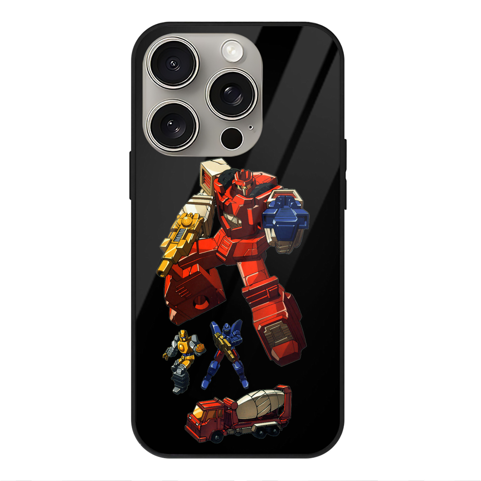 （画像用）  【iPhone15Pro対応】スマホケース 耐衝撃＆黄変防止 背面ガラス