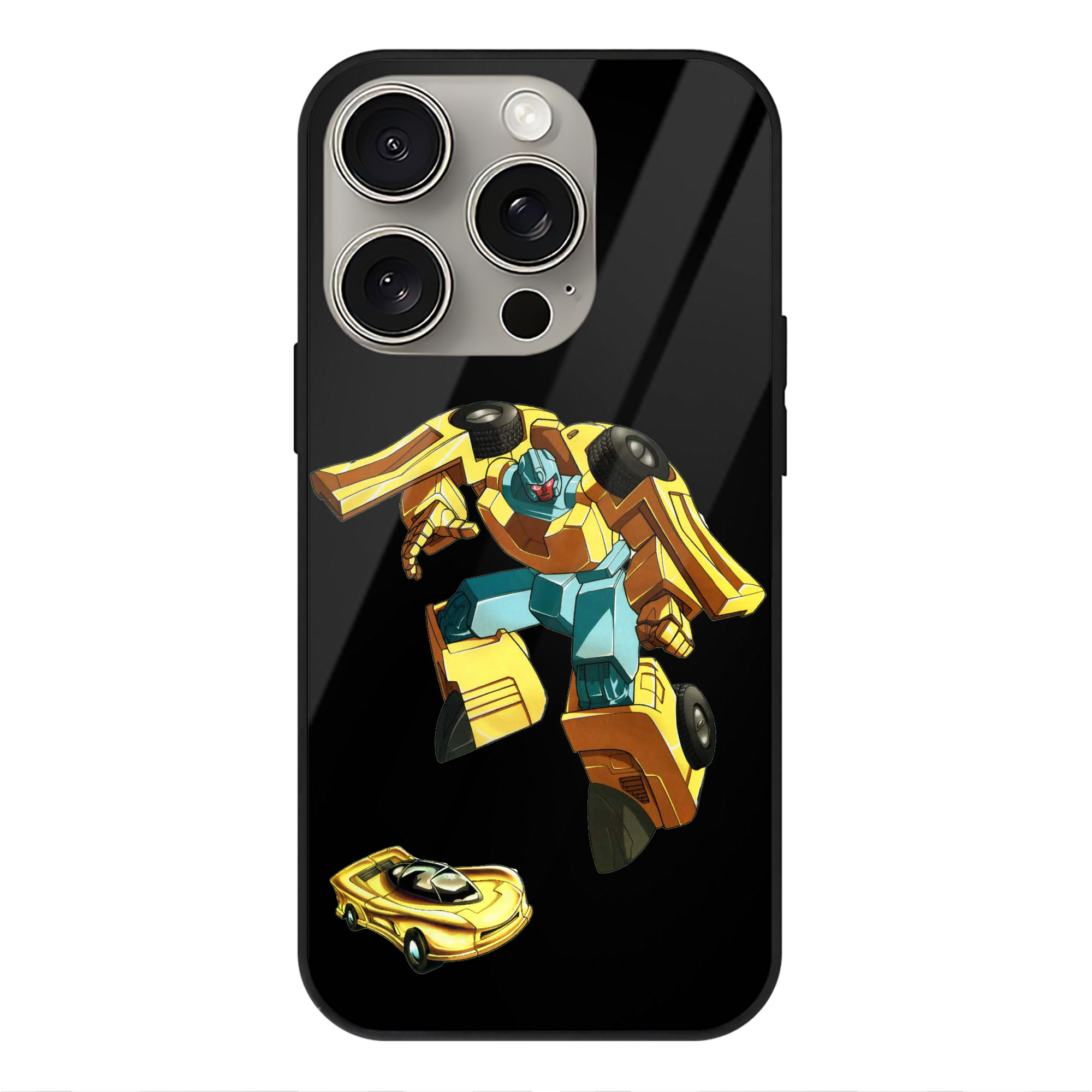 （画像用）  【iPhone15Pro対応】スマホケース 耐衝撃＆黄変防止 背面ガラス
