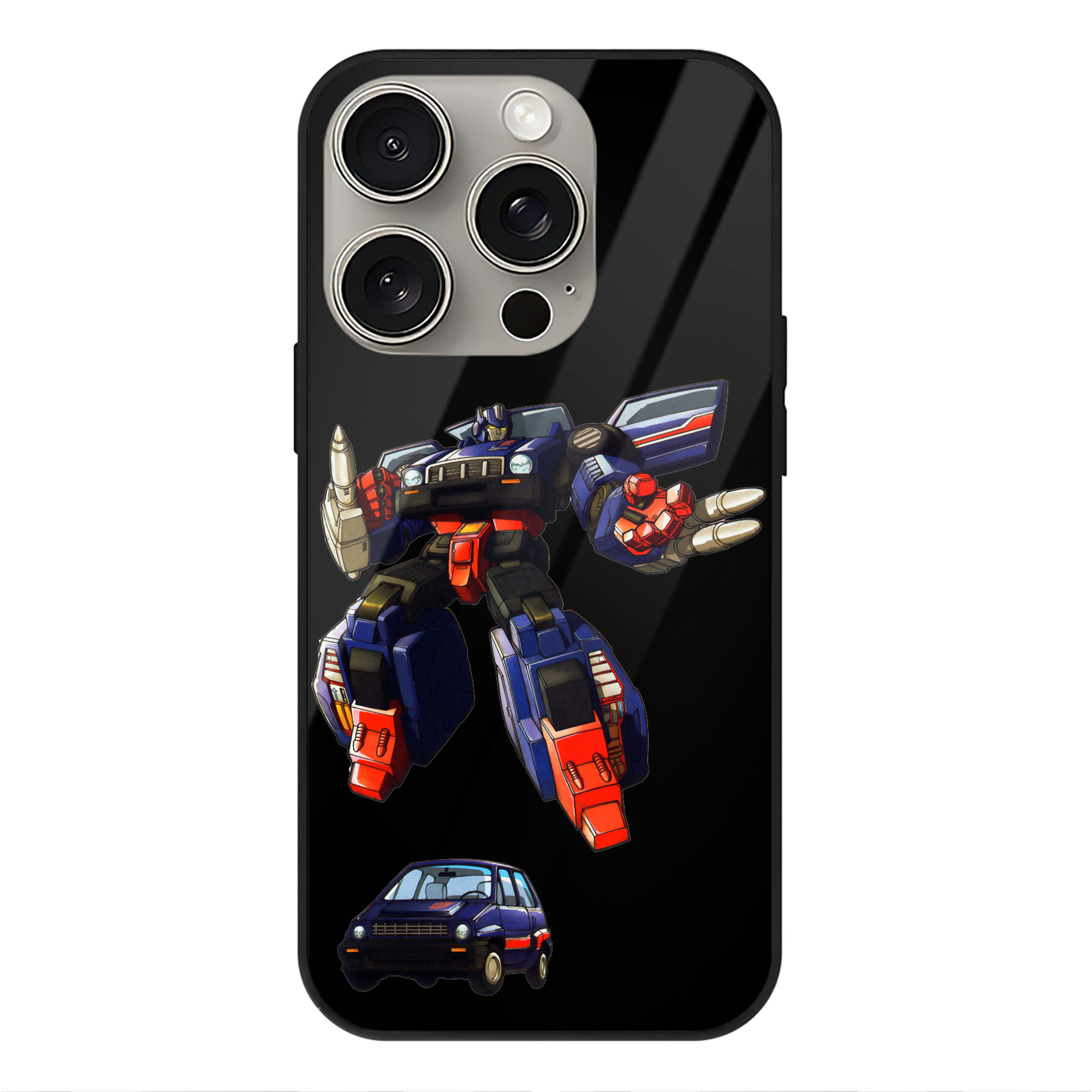 （画像用）  【iPhone15Pro対応】スマホケース 耐衝撃＆黄変防止 背面ガラス