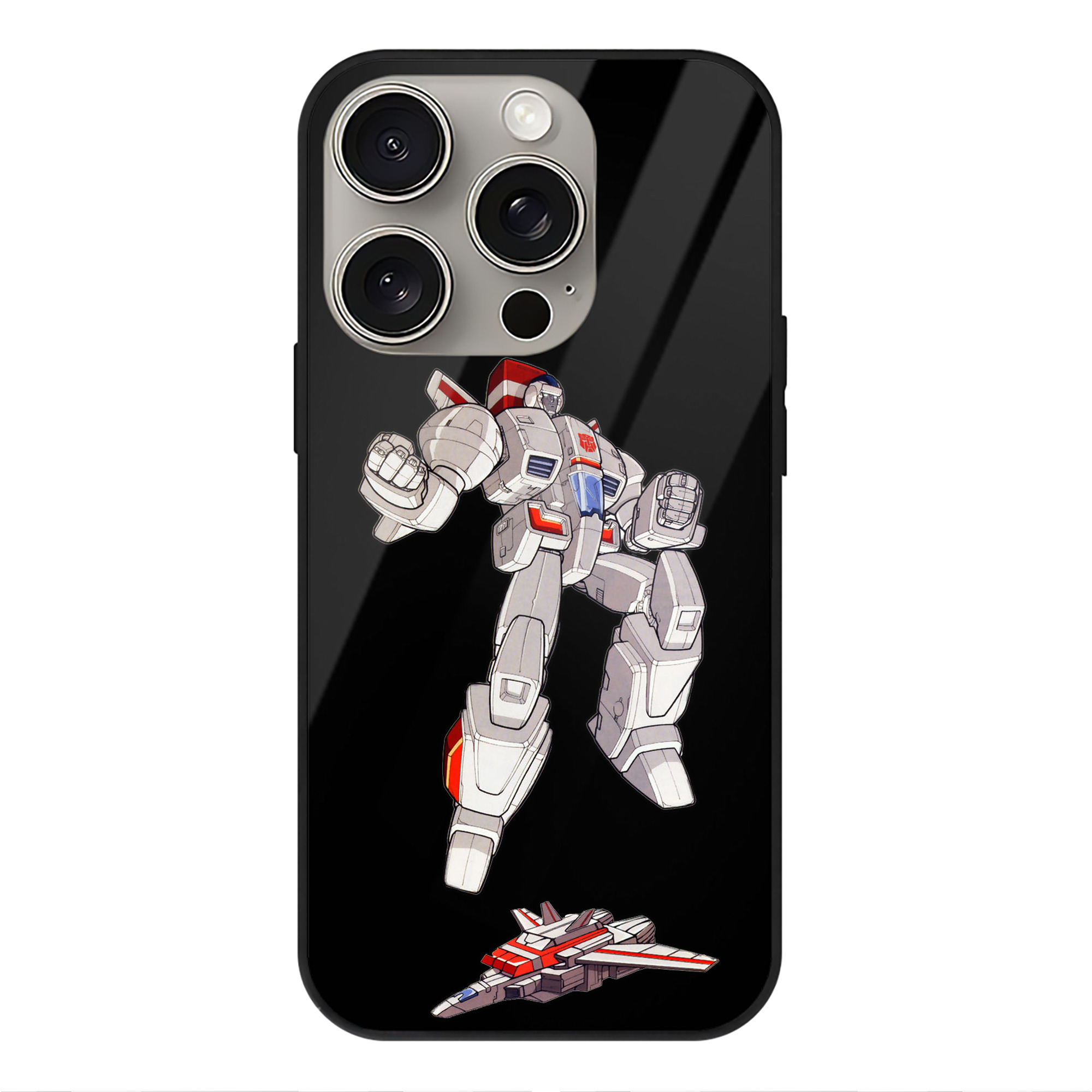 （画像用）  【iPhone15Pro対応】スマホケース 耐衝撃＆黄変防止 背面ガラス