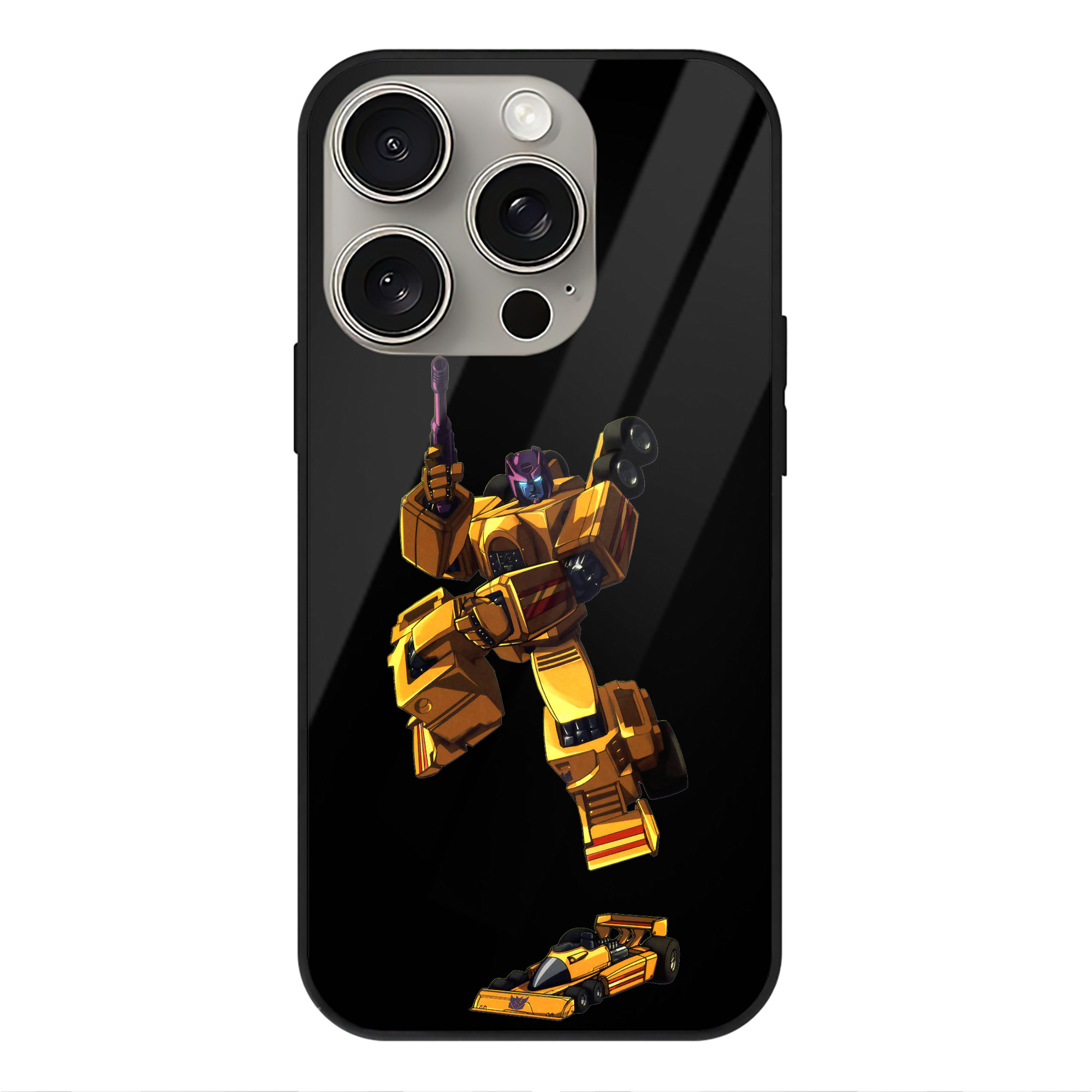 （画像用）  【iPhone15Pro対応】スマホケース 耐衝撃＆黄変防止 背面ガラス