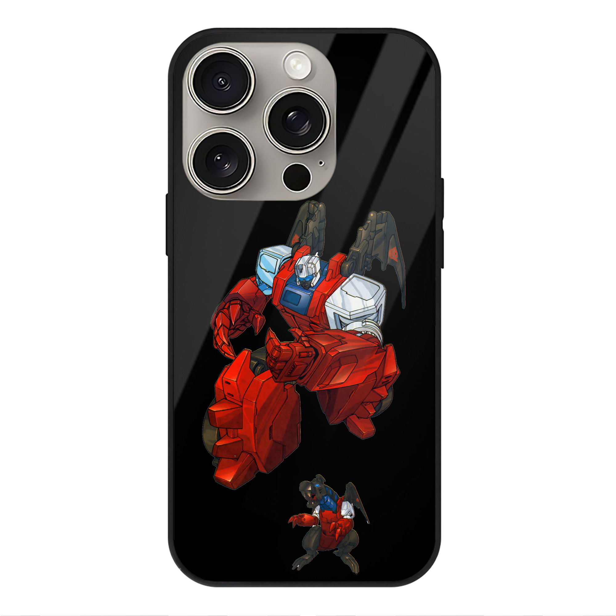 （画像用）  【iPhone15Pro対応】スマホケース 耐衝撃＆黄変防止 背面ガラス