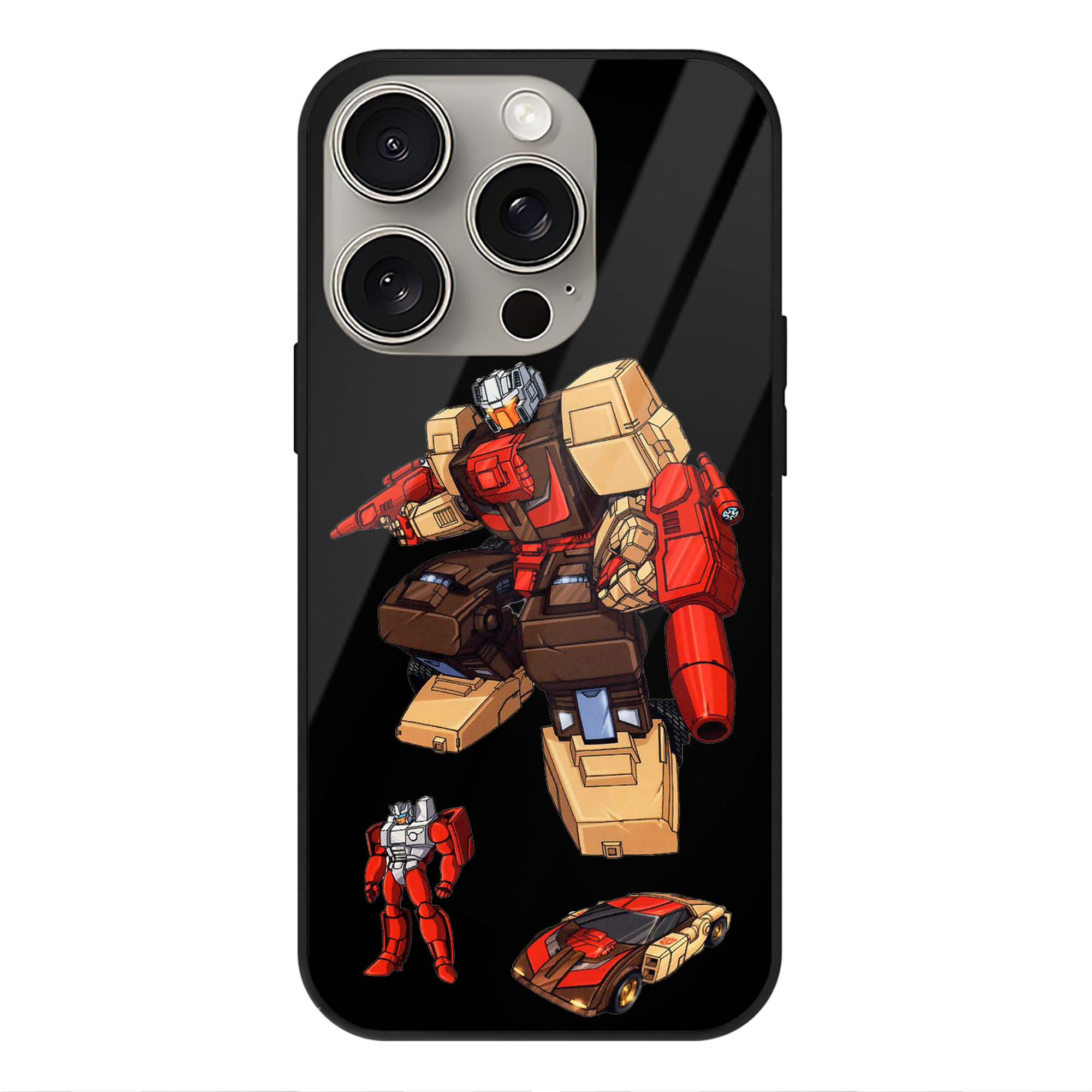 （画像用）  【iPhone15Pro対応】スマホケース 耐衝撃＆黄変防止 背面ガラス