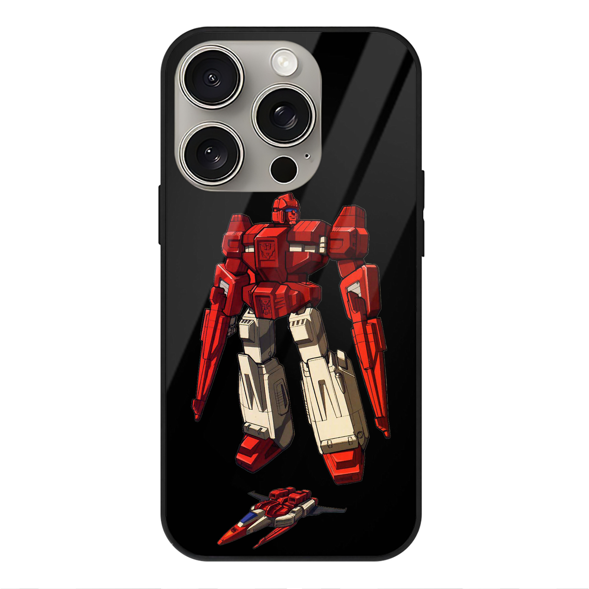（画像用）  【iPhone15Pro対応】スマホケース 耐衝撃＆黄変防止 背面ガラス