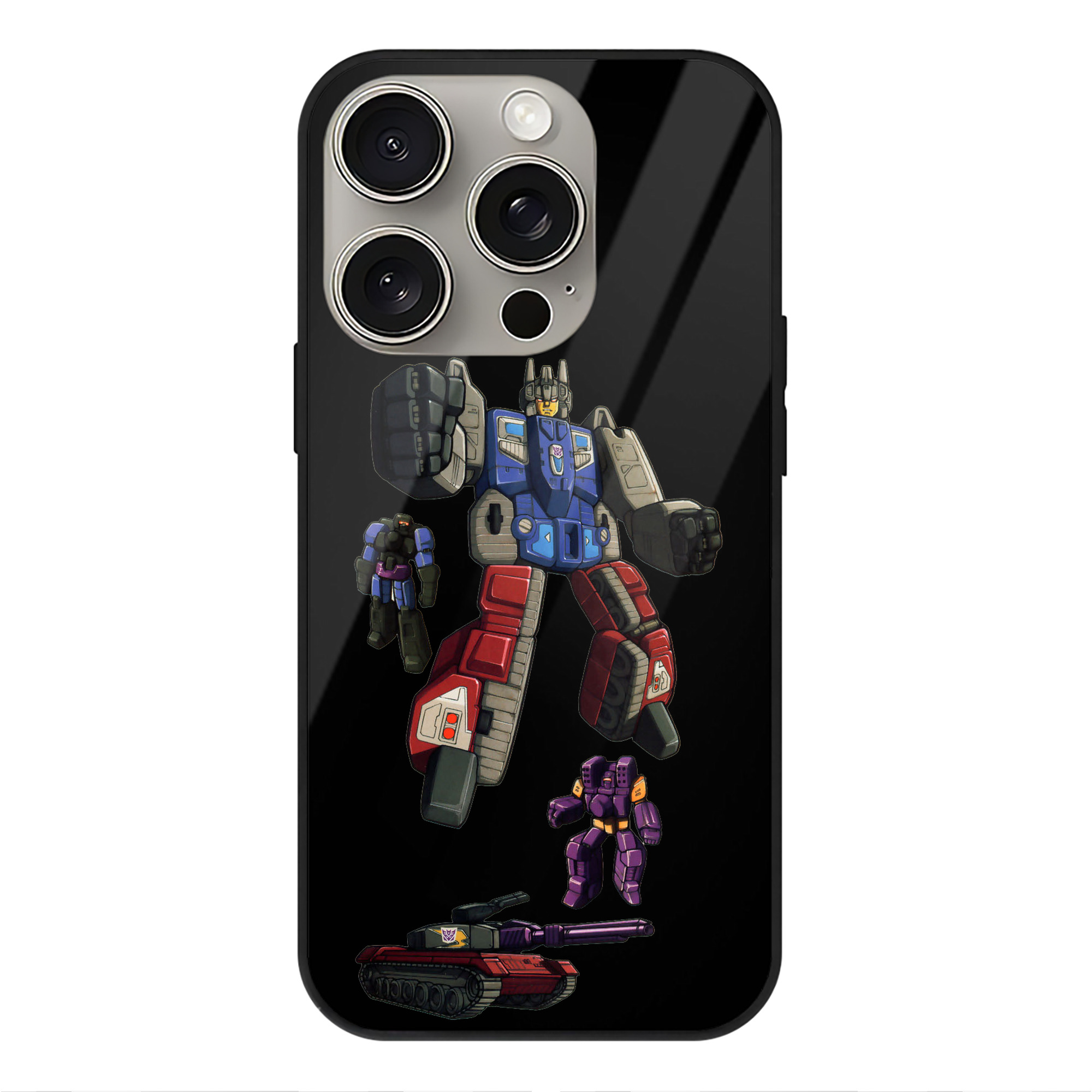 （画像用）  【iPhone15Pro対応】スマホケース 耐衝撃＆黄変防止 背面ガラス