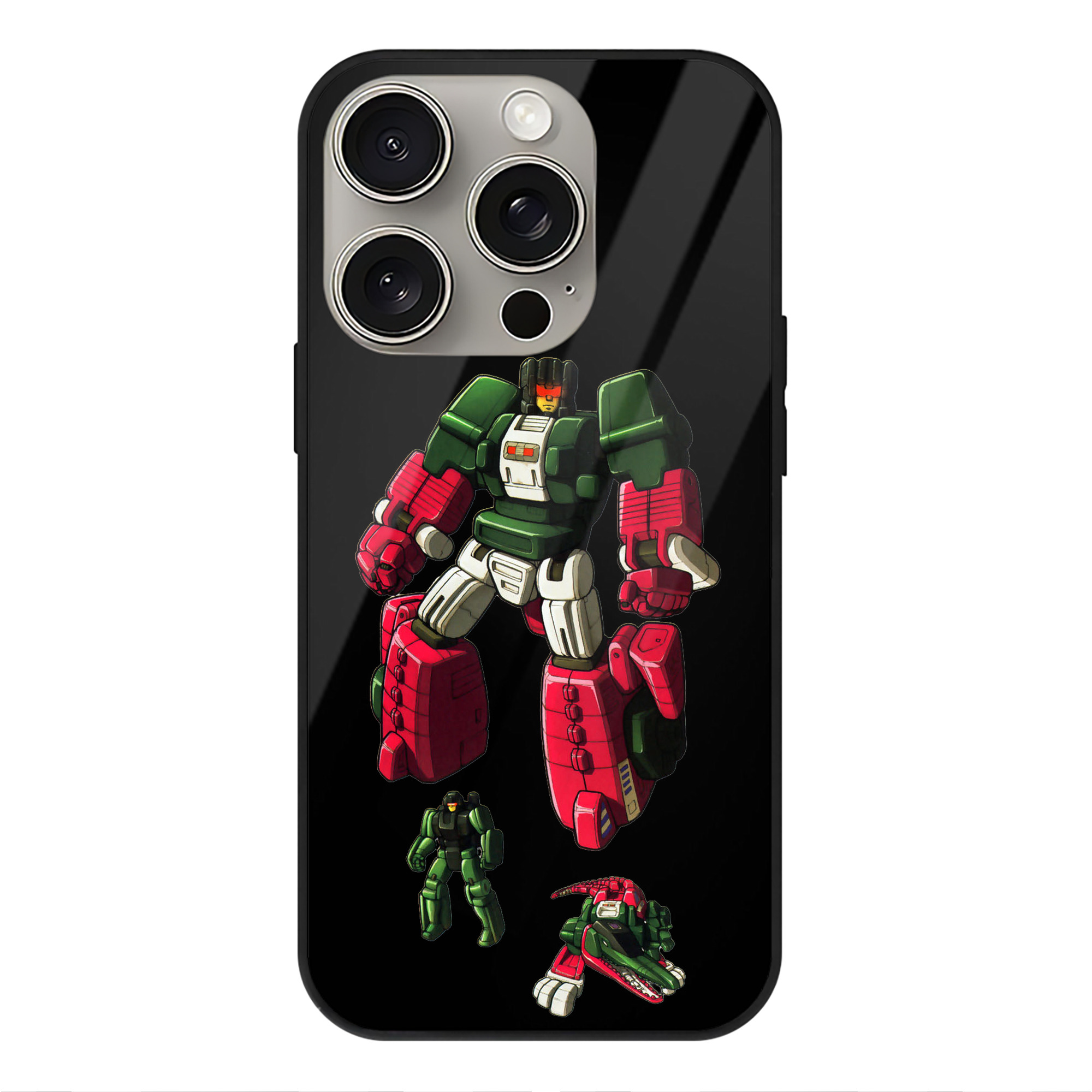 （画像用）  【iPhone15Pro対応】スマホケース 耐衝撃＆黄変防止 背面ガラス