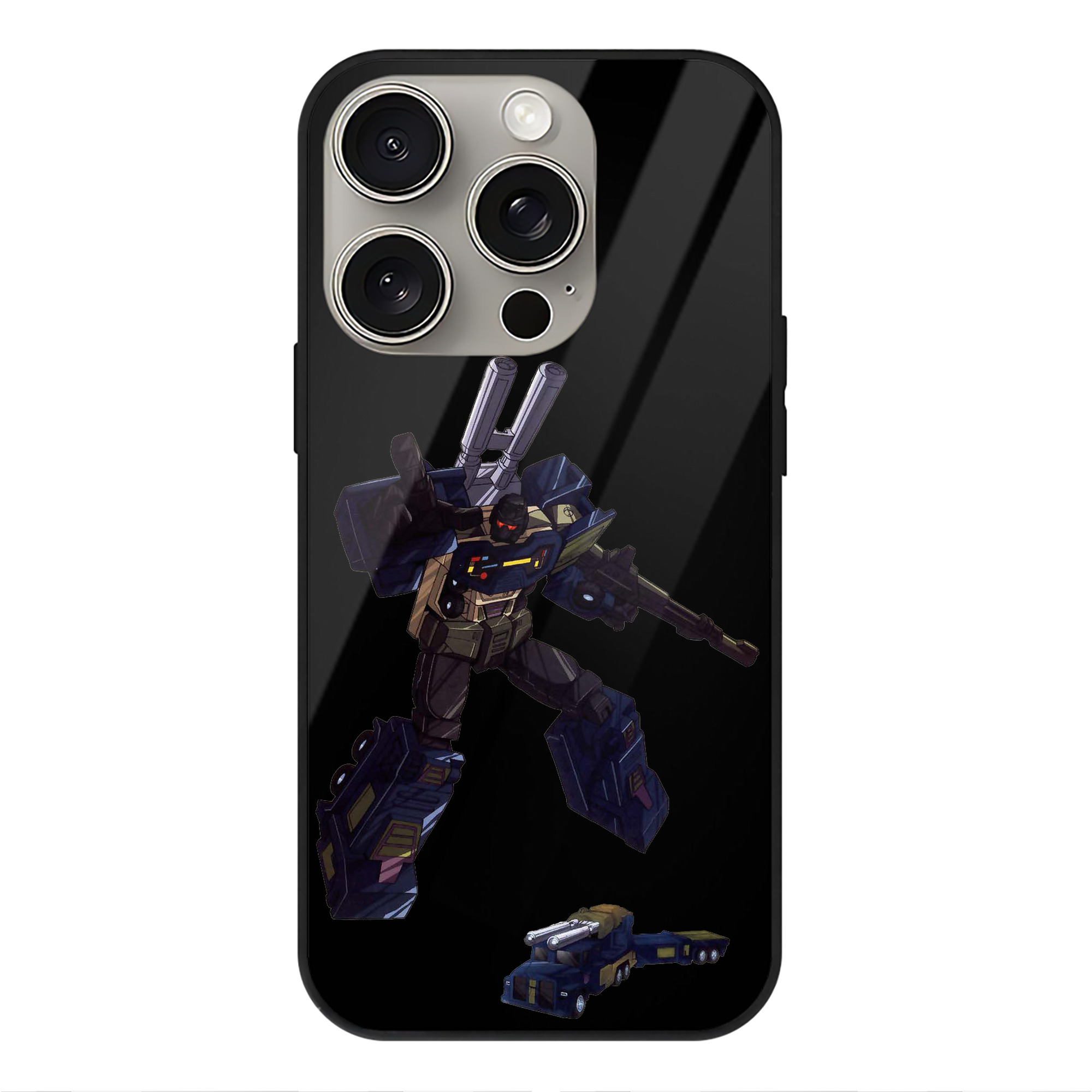 （画像用）  【iPhone15Pro対応】スマホケース 耐衝撃＆黄変防止 背面ガラス