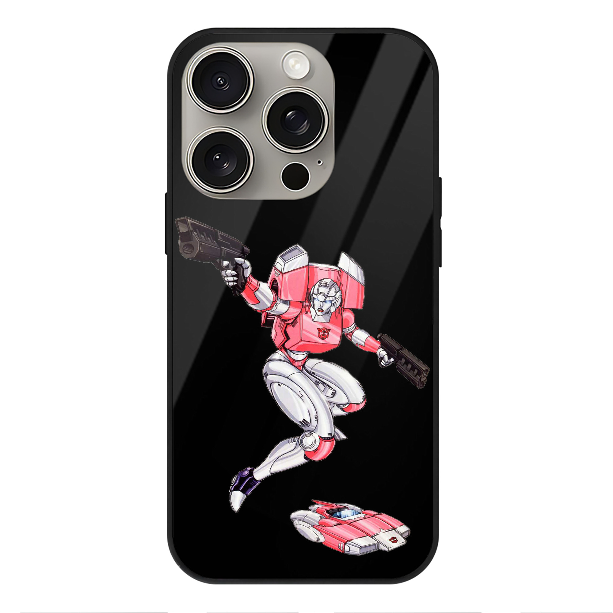 （画像用）  【iPhone15Pro対応】スマホケース 耐衝撃＆黄変防止 背面ガラス